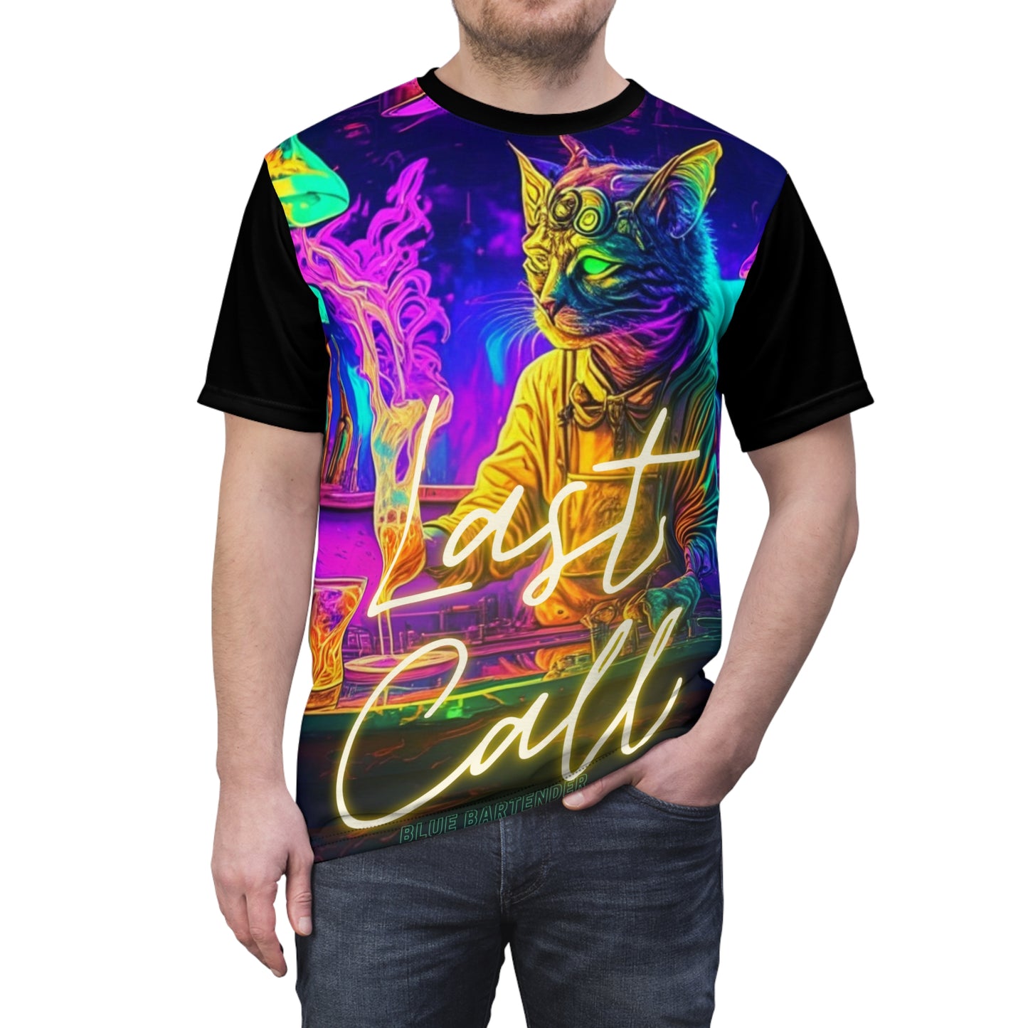 LAST CALL Full Front Unisex Cut & Sew Tee Bartending Mixology Summer Rave Festival