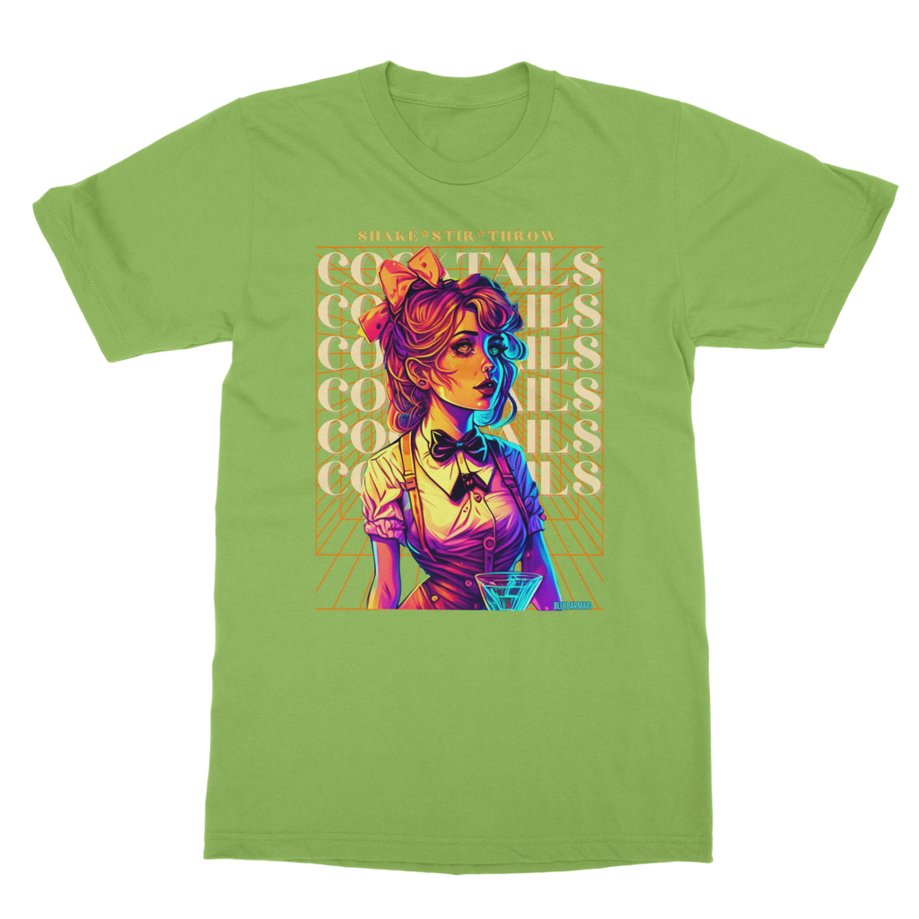 *Shake Stir Throw Cocktails Barmaid & Bartender Unisex T-Shirt