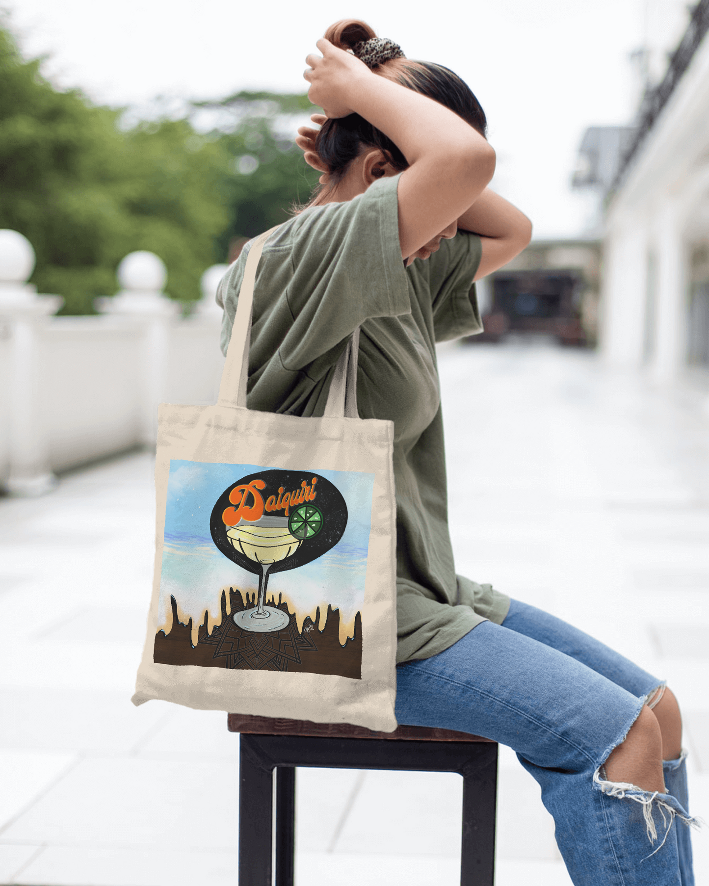 Daiquiri Summer Drink Cotton Canvas Tote Bag