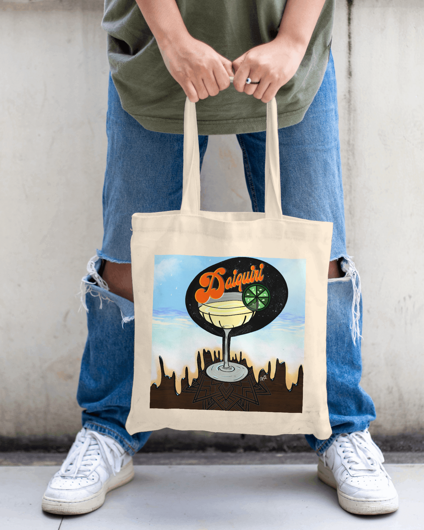 Daiquiri Summer Drink Cotton Canvas Tote Bag