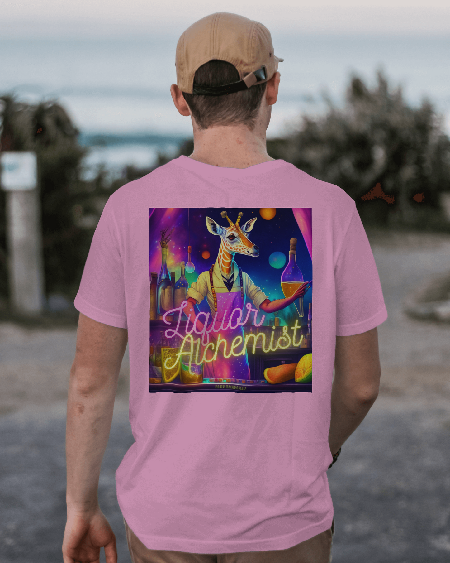Mandala Liquor Alchemist Unisex Heavy Cotton Tee Quimera Mixology Bartending Summer Rave Festival T-Shirt
