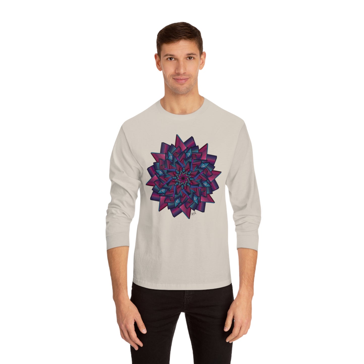 Minimalist Mandala Art Unisex Classic Long Sleeve T-Shirt