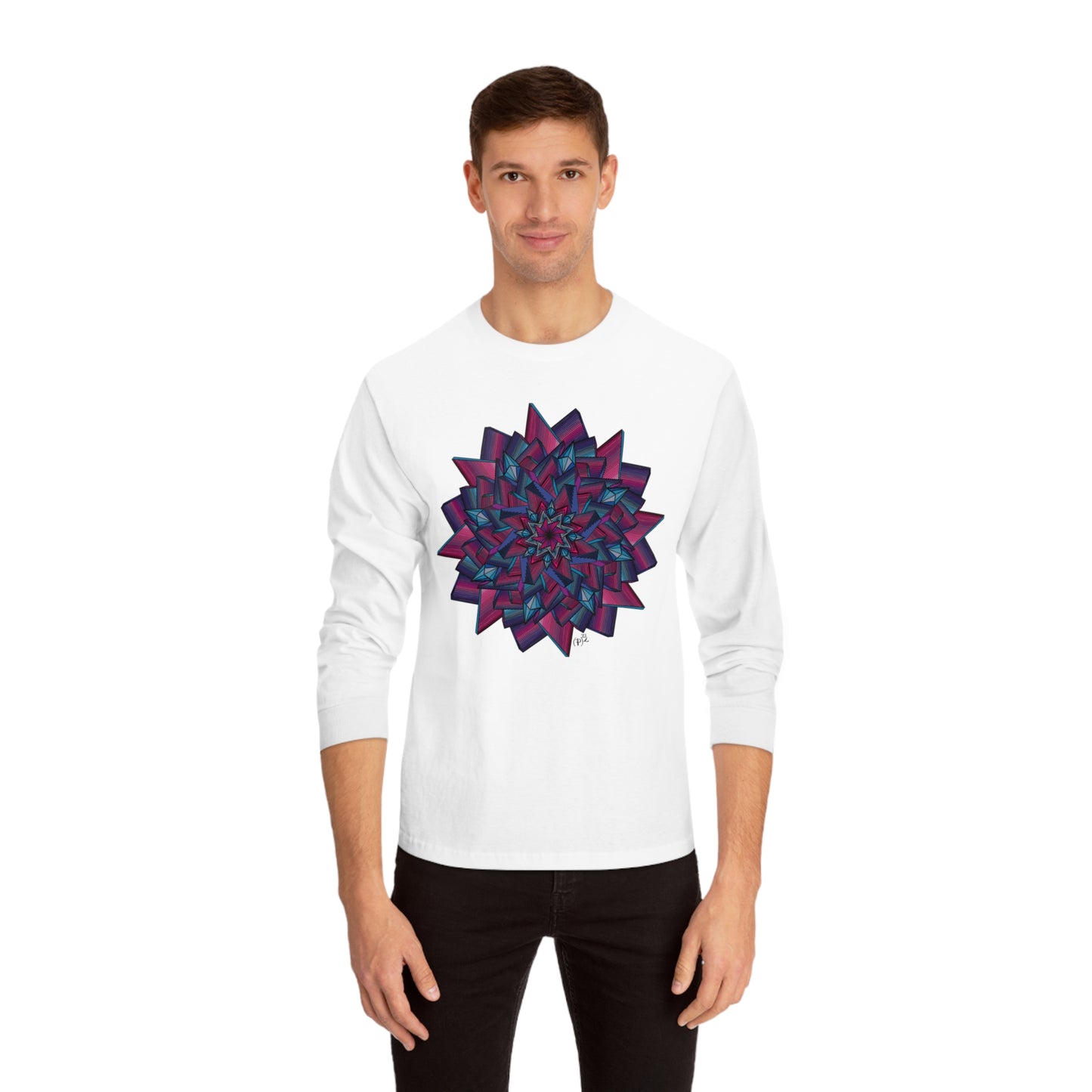 Minimalist Mandala Art Unisex Classic Long Sleeve T-Shirt