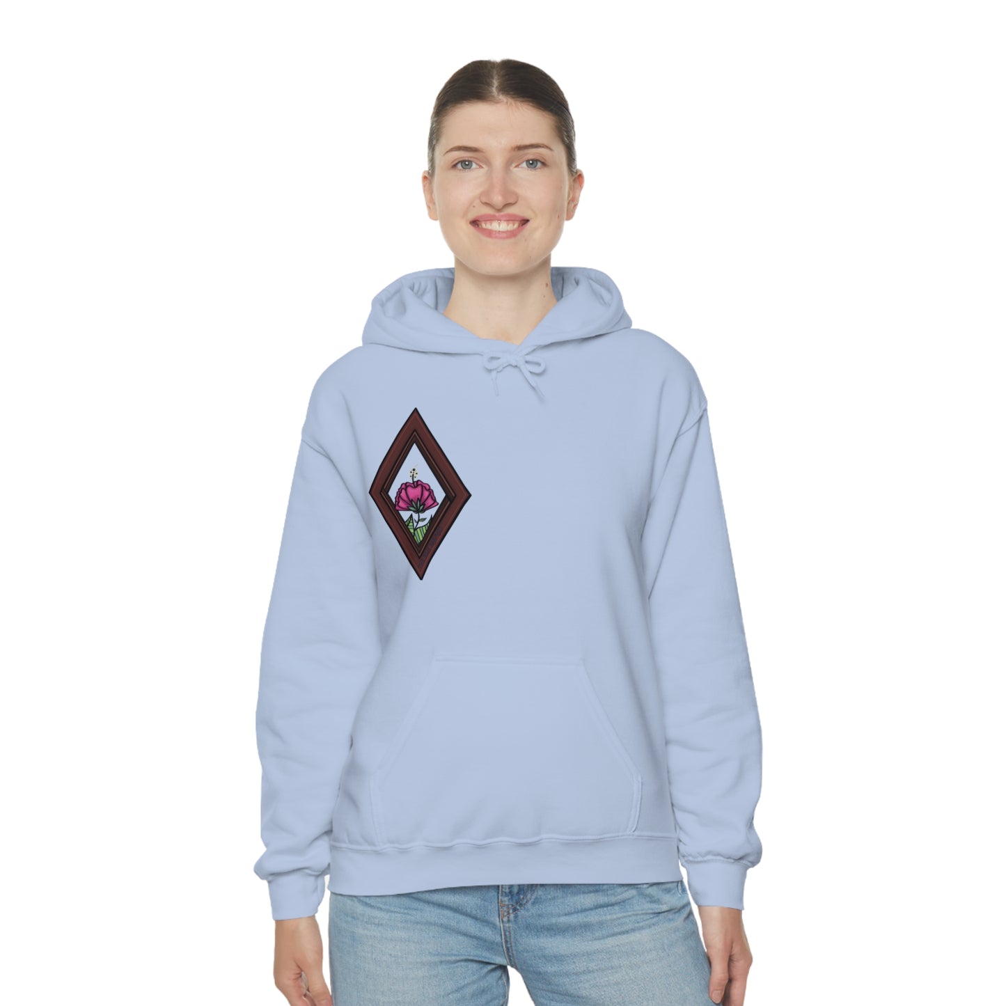 Mandala Style Unisex Heavy Blend Hooded Sweatshirt Unique Art