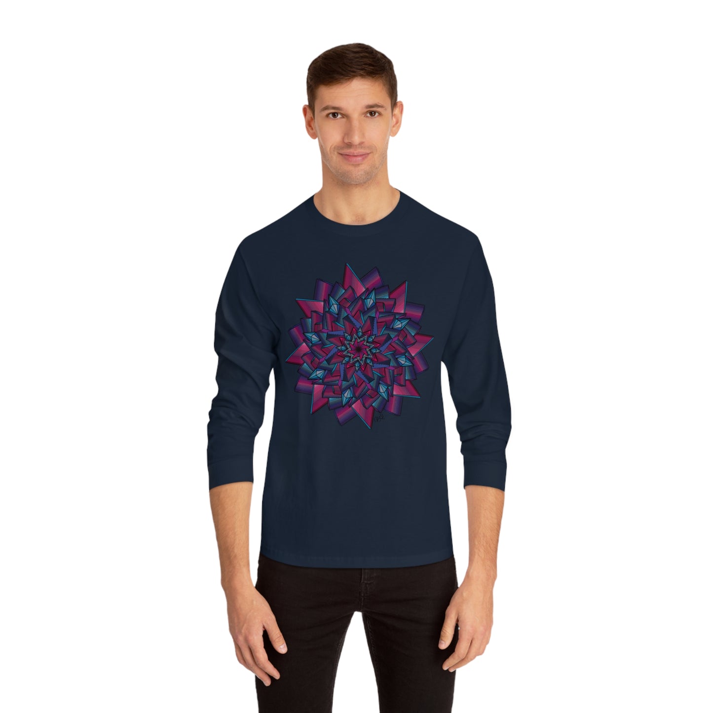 Minimalist Mandala Art Unisex Classic Long Sleeve T-Shirt