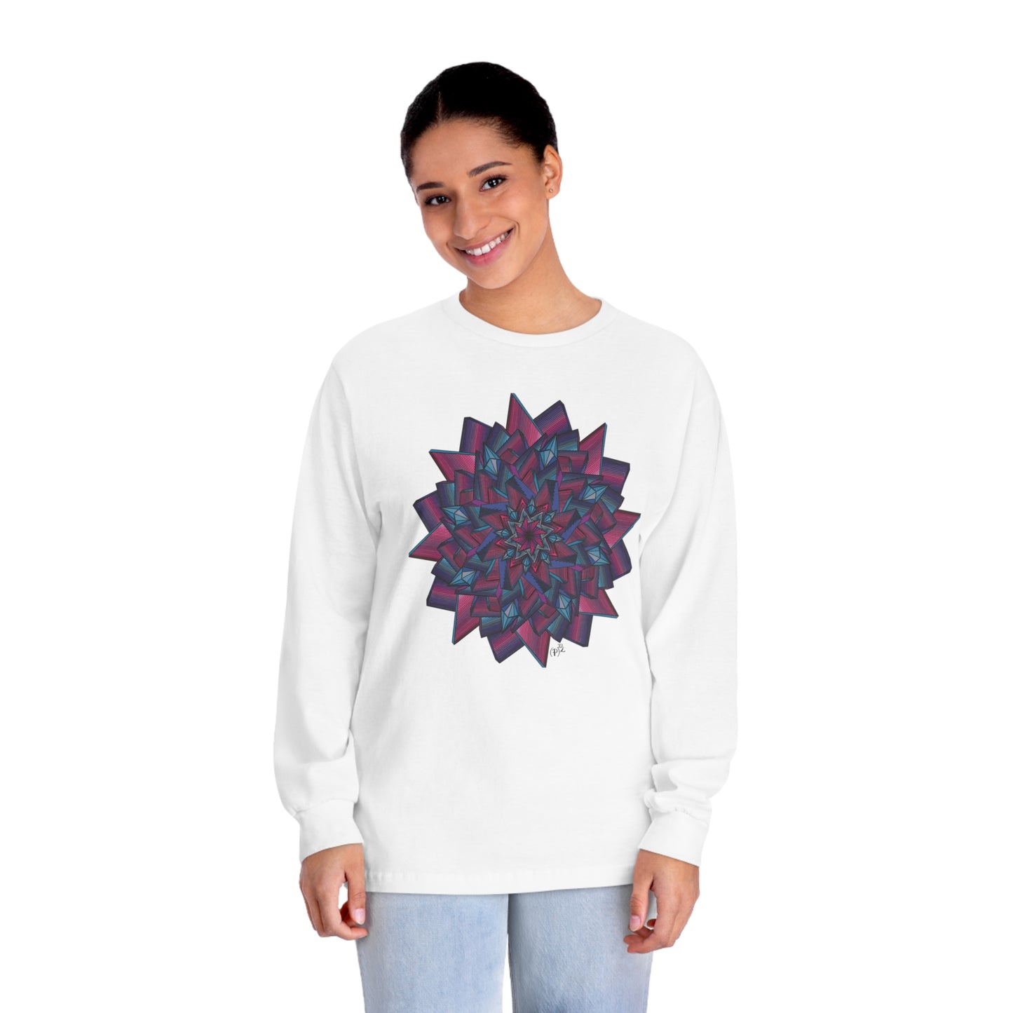 Minimalist Mandala Art Unisex Classic Long Sleeve T-Shirt