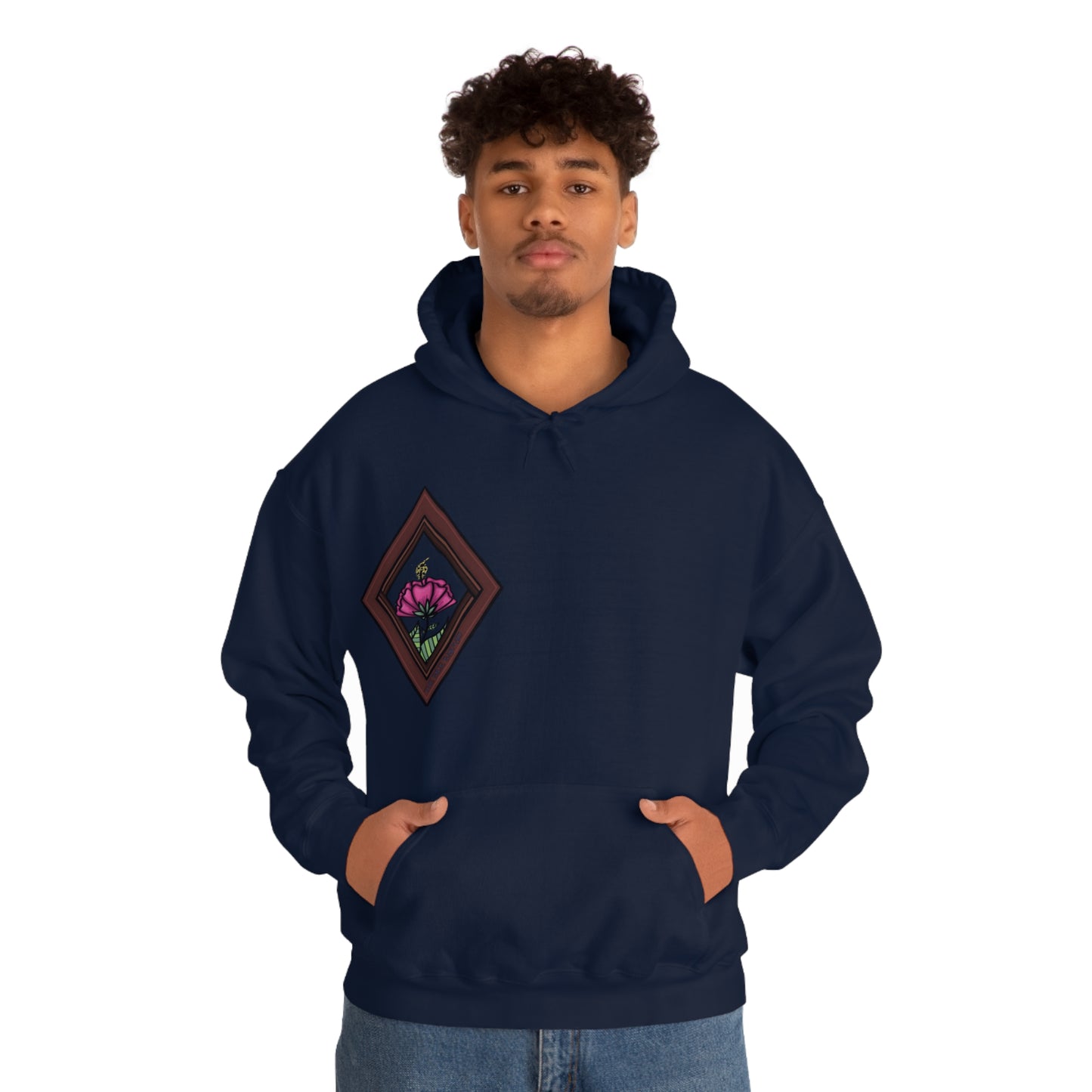 Mandala Style Unisex Heavy Blend Hooded Sweatshirt Unique Art