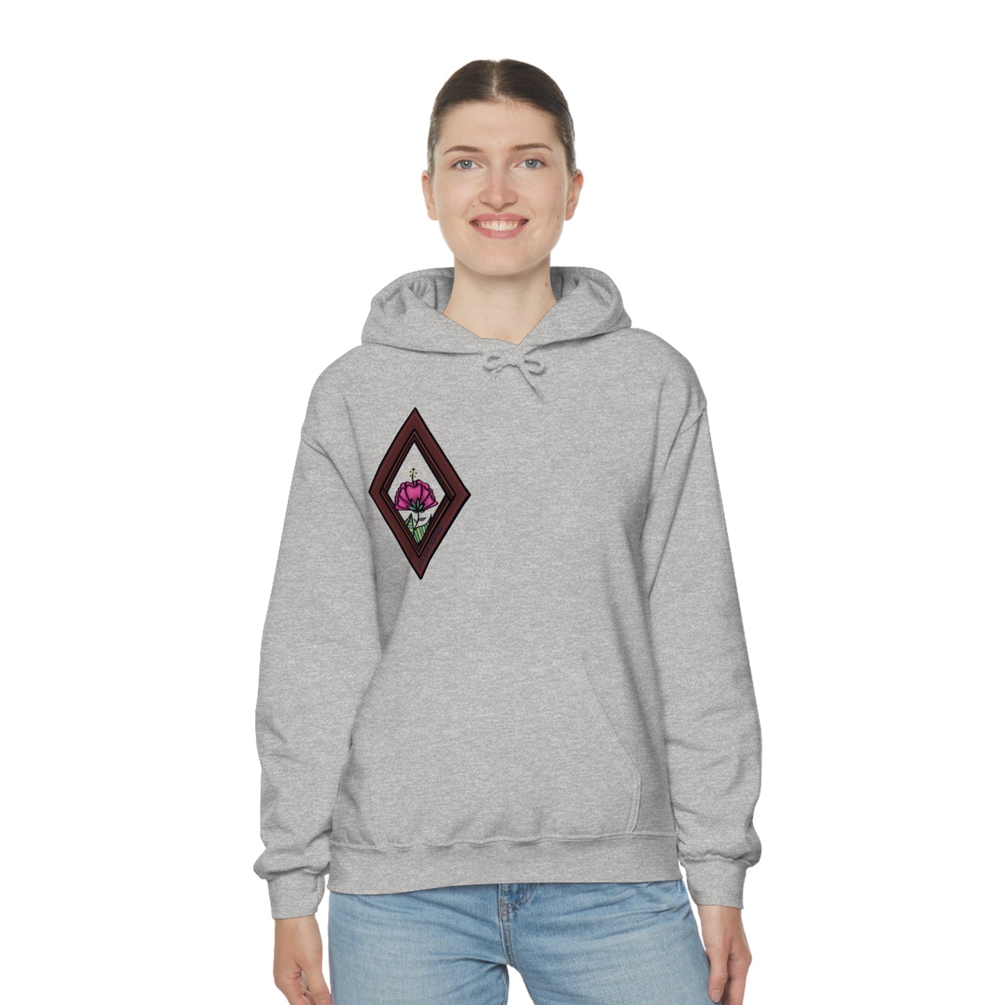 Mandala Style Unisex Heavy Blend Hooded Sweatshirt Unique Art