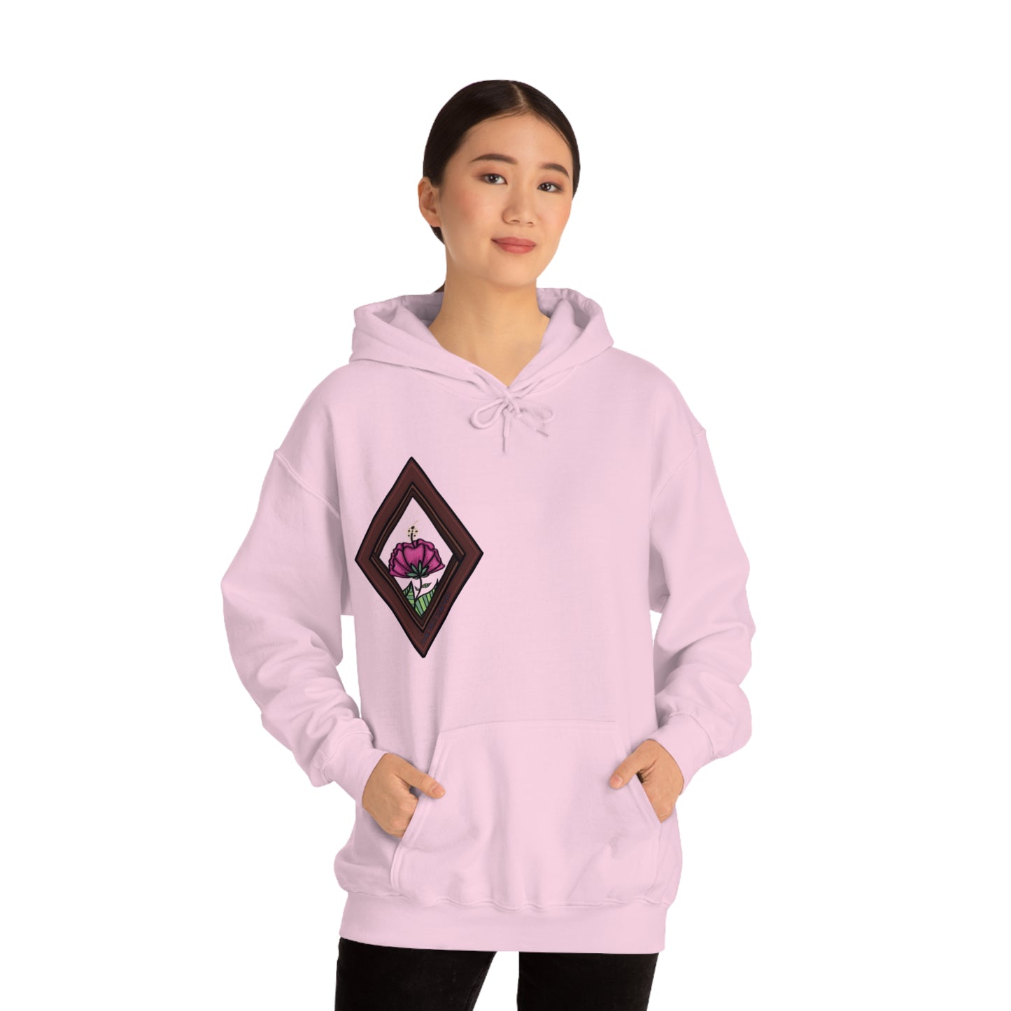 Mandala Style Unisex Heavy Blend Hooded Sweatshirt Unique Art