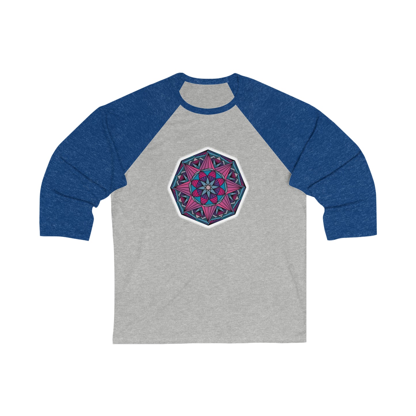 Summer Mandala Modern Unisex 34 Sleeve Baseball Tee