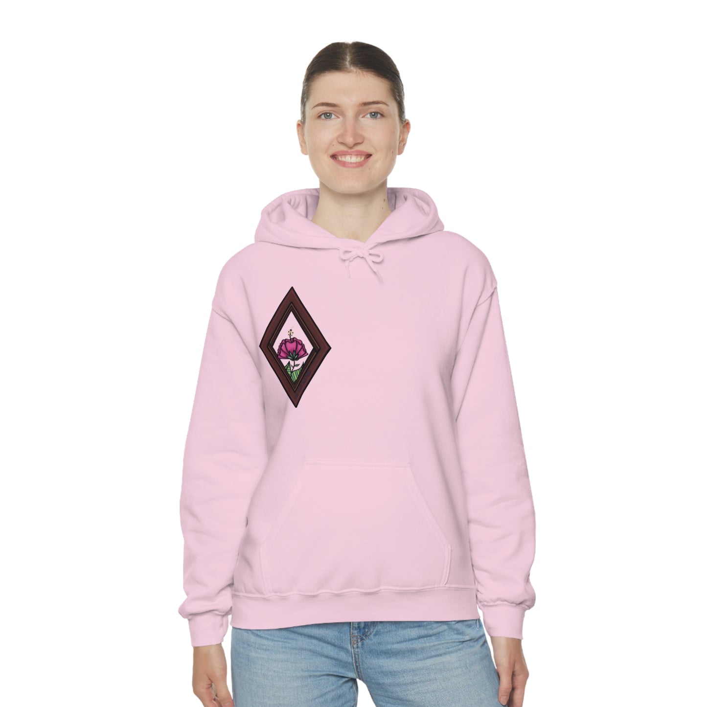 Mandala Style Unisex Heavy Blend Hooded Sweatshirt Unique Art