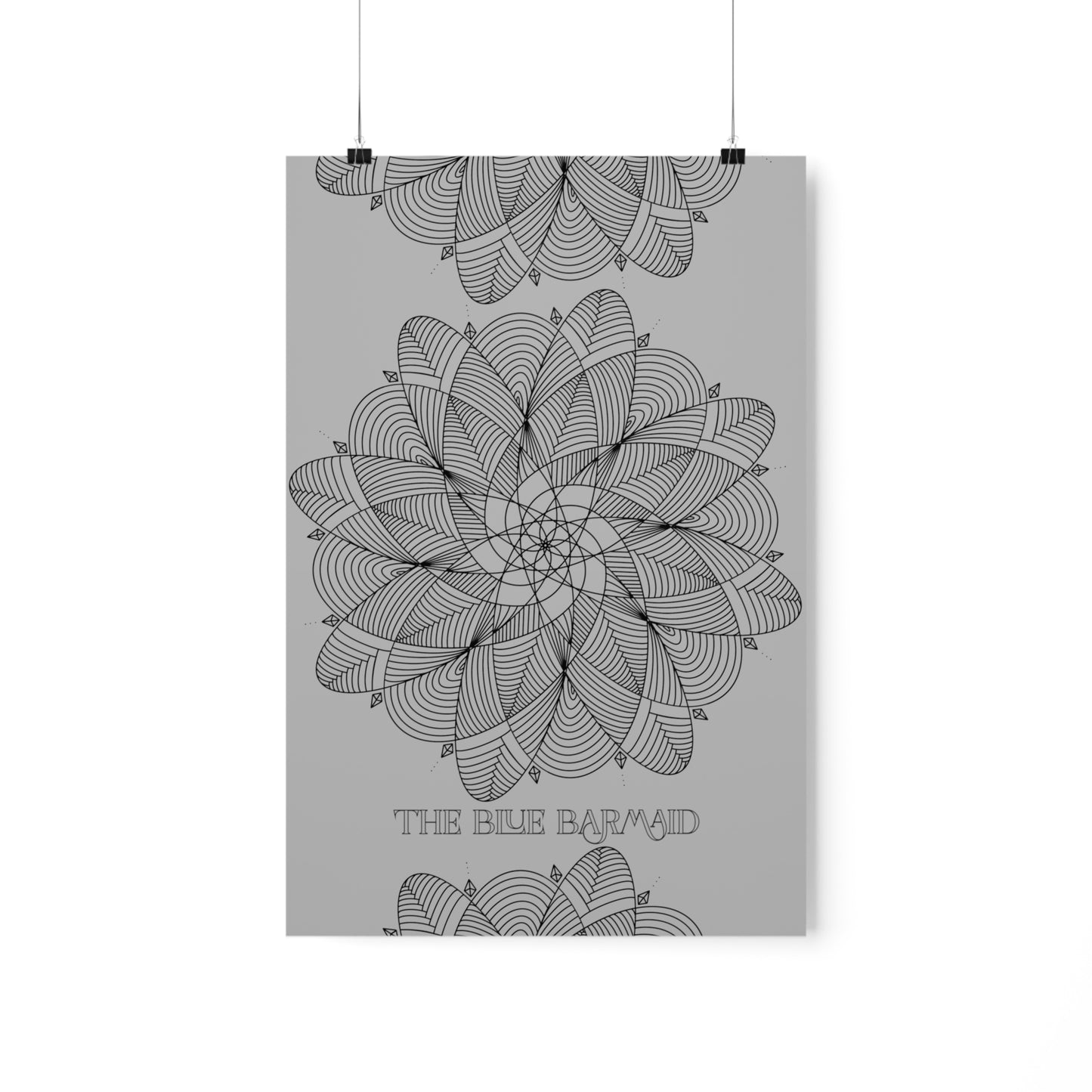 Minimalist Mindful Mandala Premium Matte Vertical Poster