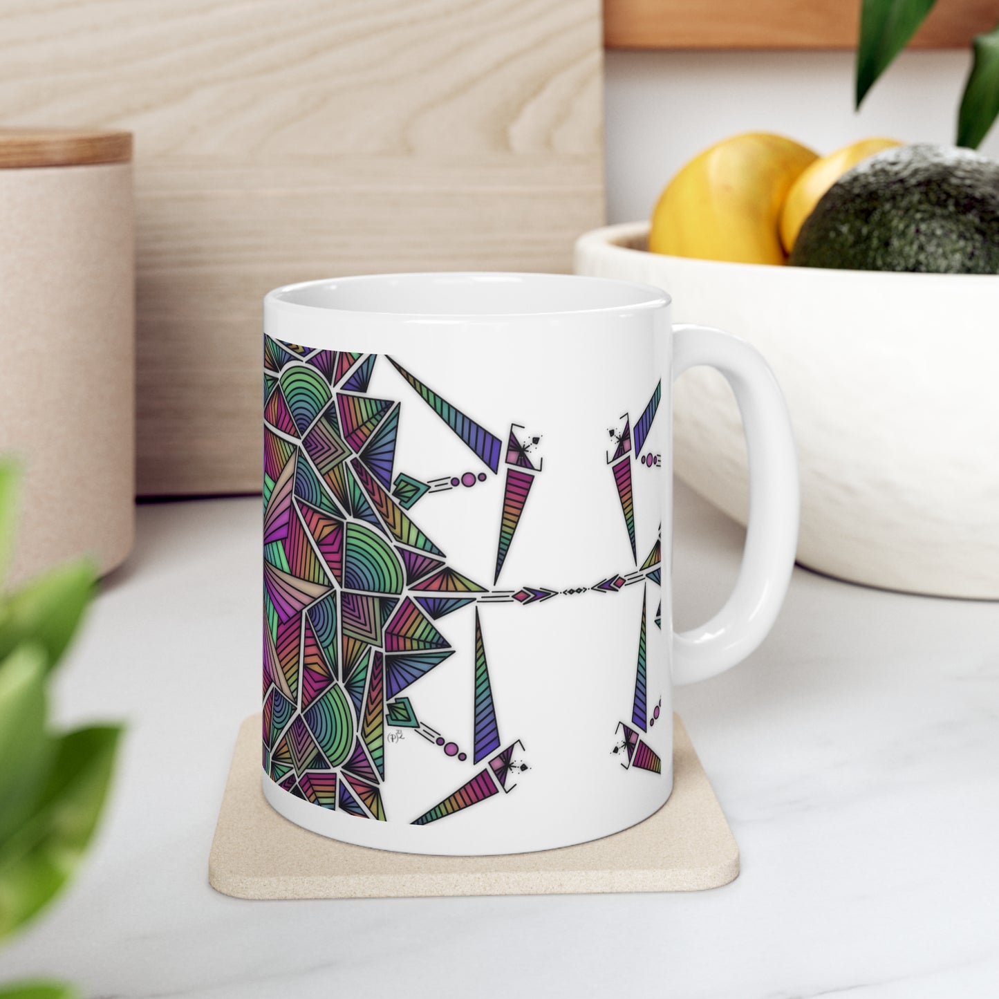 Mandala Original Art Ceramic Mug 11oz