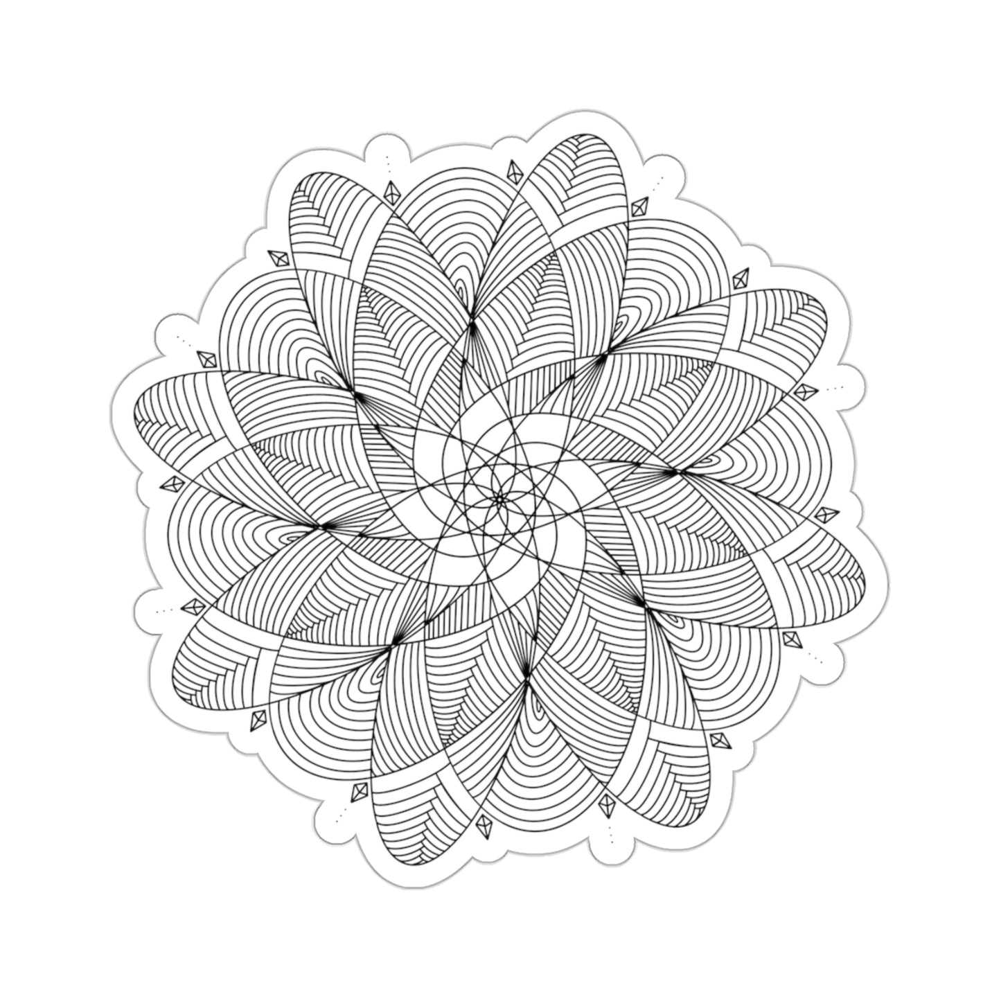 Elegant Original Mandala Kiss-Cut Stickers