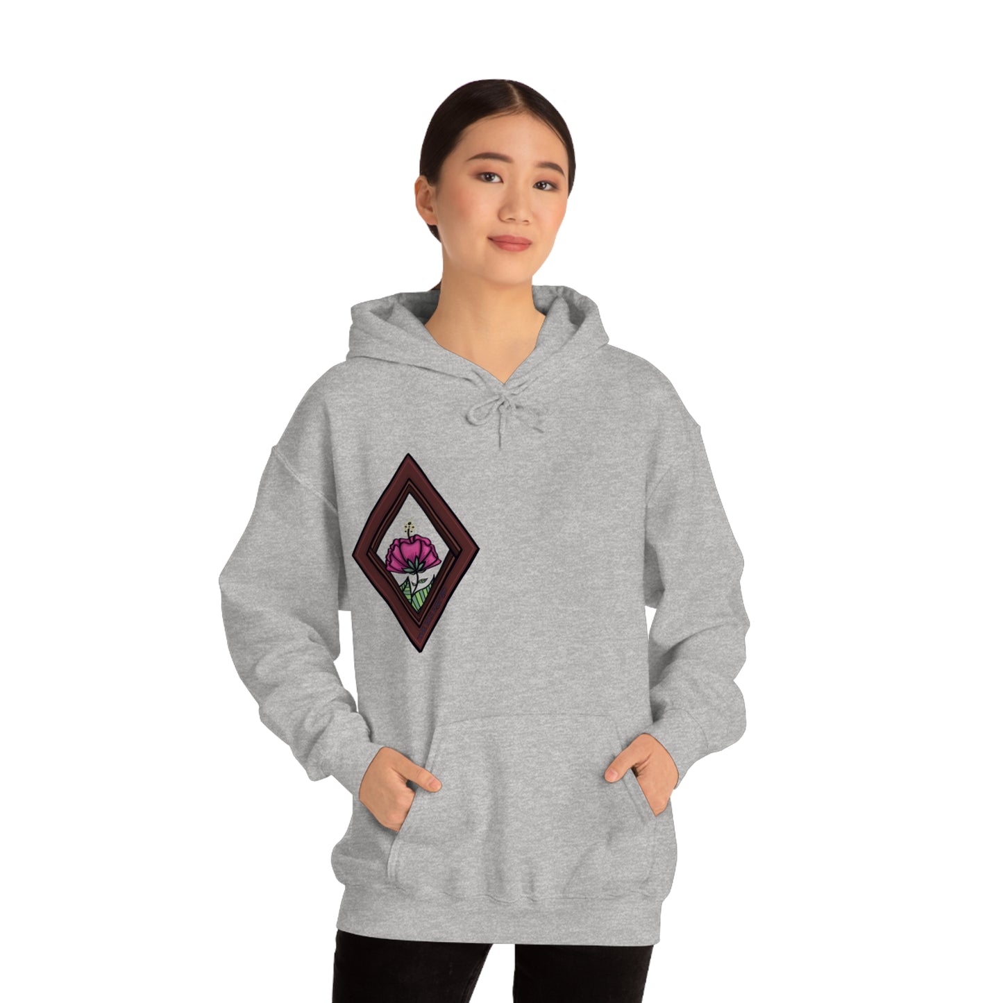 Mandala Style Unisex Heavy Blend Hooded Sweatshirt Unique Art