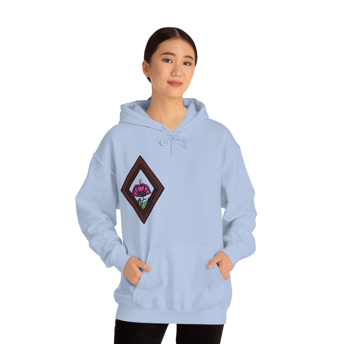 Mandala Style Unisex Heavy Blend Hooded Sweatshirt Unique Art