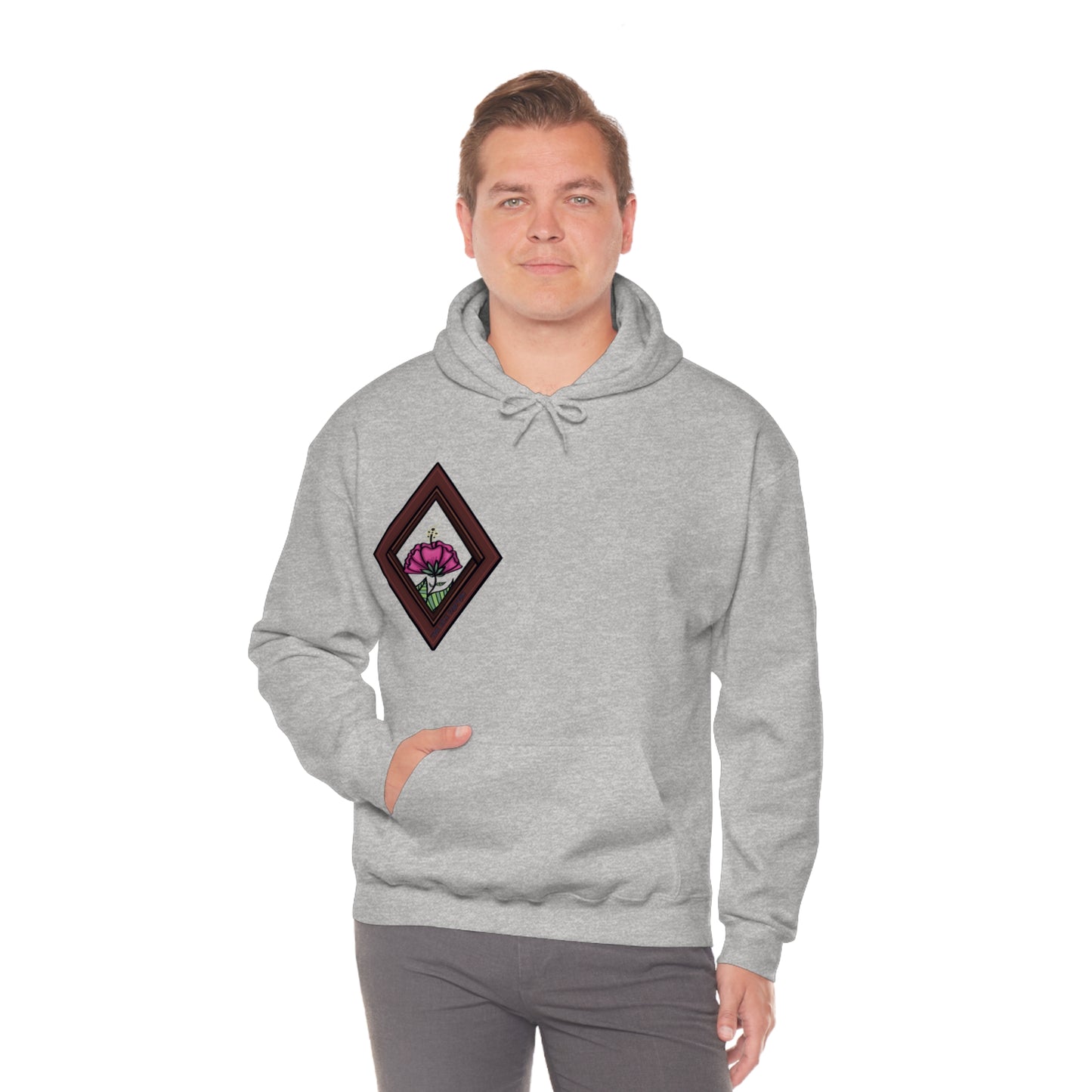 Mandala Style Unisex Heavy Blend Hooded Sweatshirt Unique Art