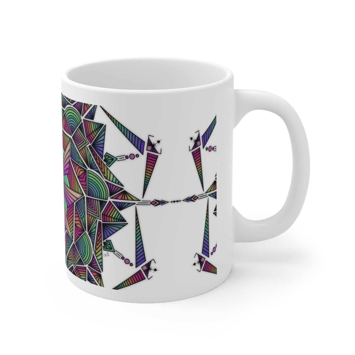 Mandala Original Art Ceramic Mug 11oz