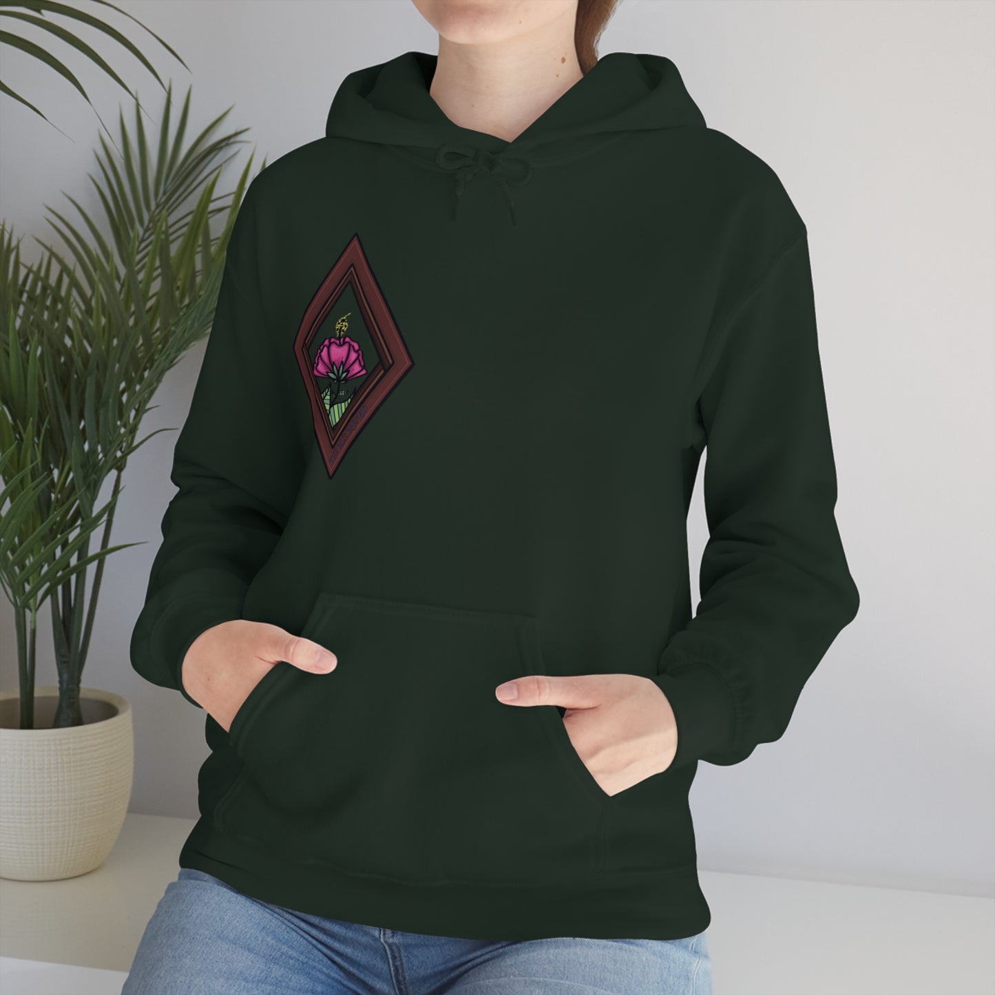 Mandala Style Unisex Heavy Blend Hooded Sweatshirt Unique Art