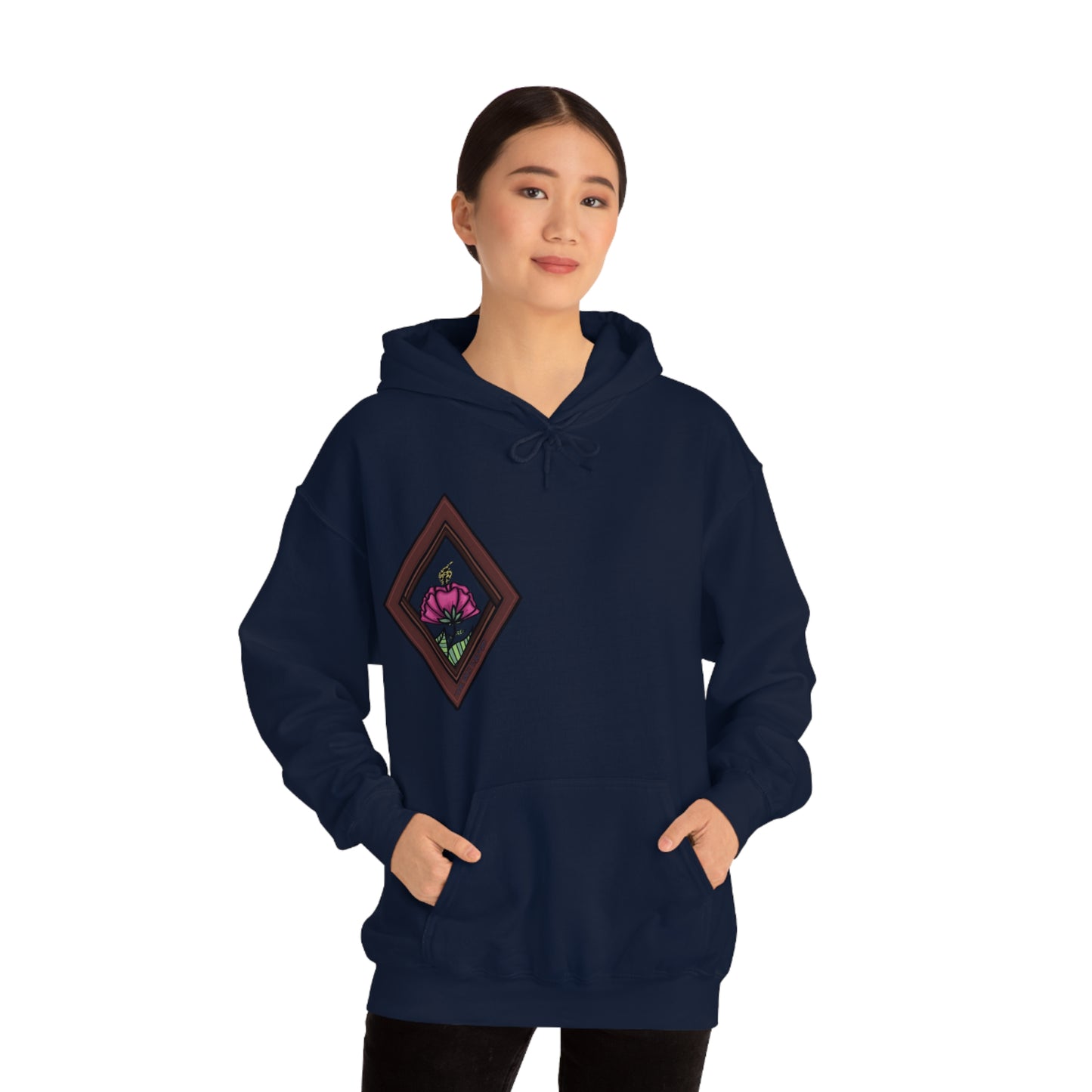 Mandala Style Unisex Heavy Blend Hooded Sweatshirt Unique Art