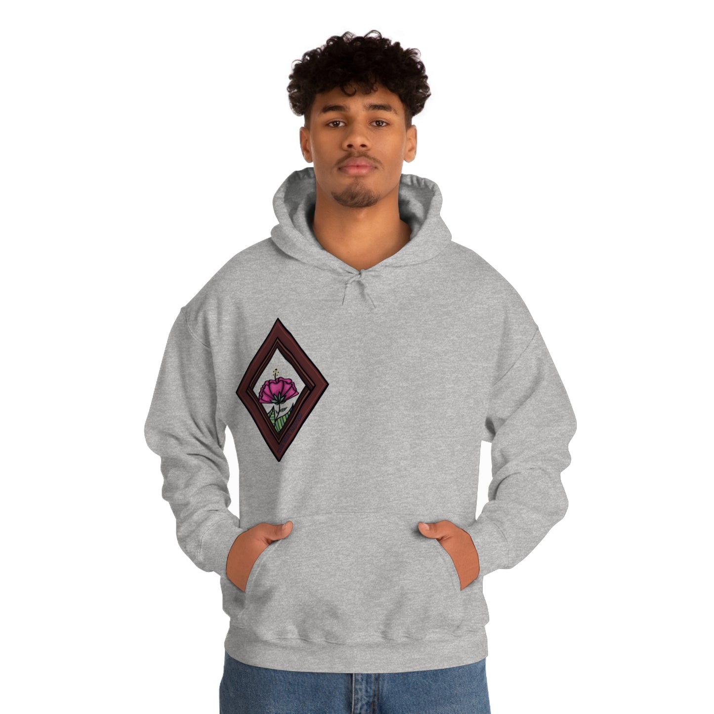 Mandala Style Unisex Heavy Blend Hooded Sweatshirt Unique Art