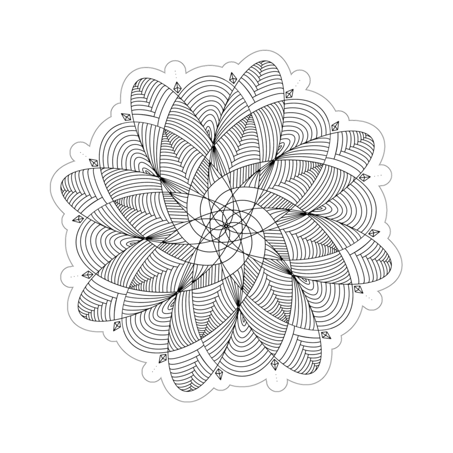 Elegant Original Mandala Kiss-Cut Stickers