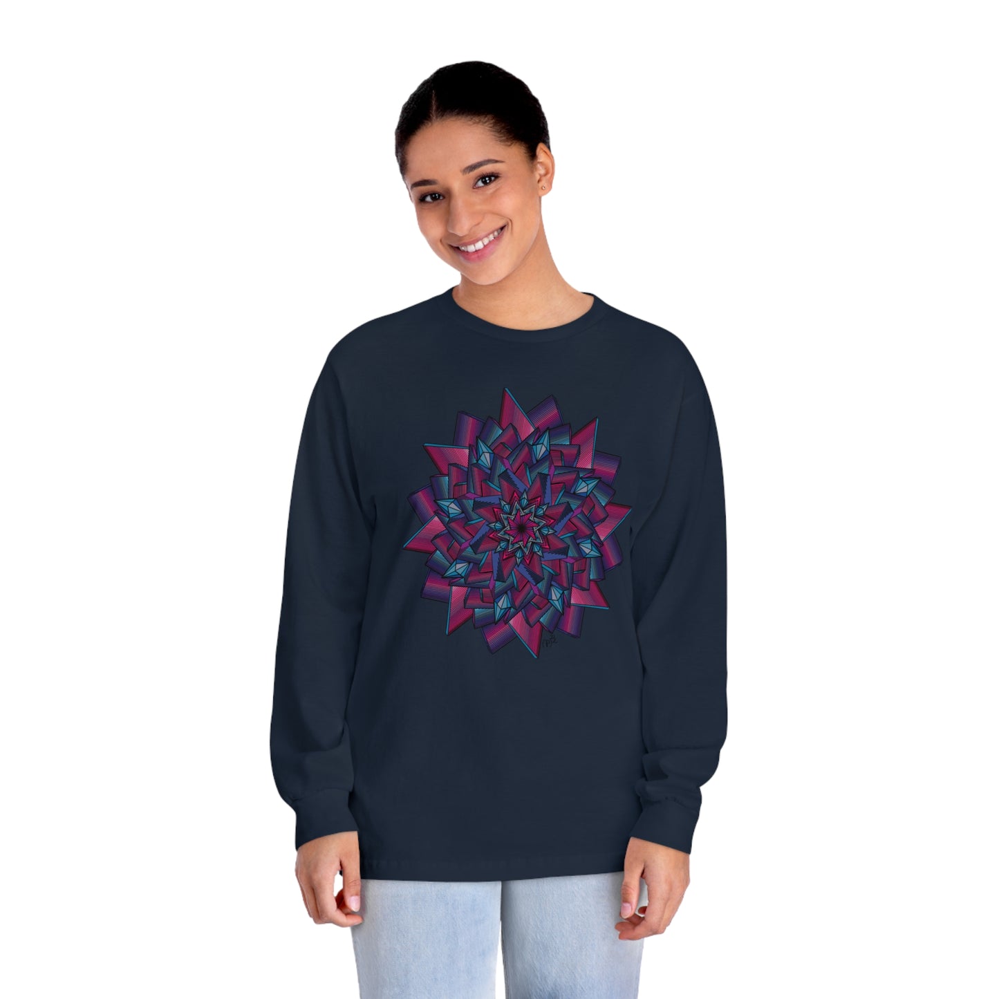 Minimalist Mandala Art Unisex Classic Long Sleeve T-Shirt