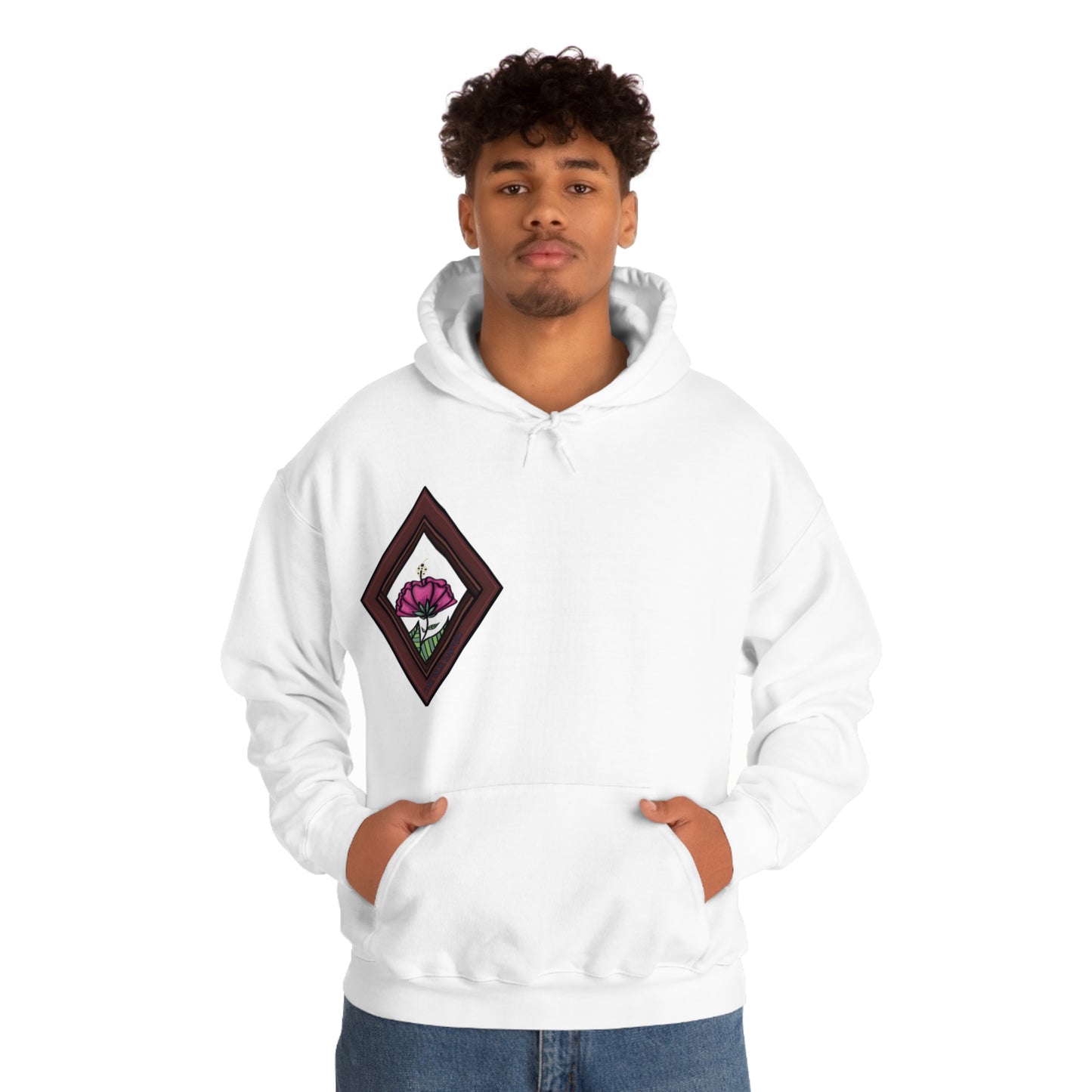 Mandala Style Unisex Heavy Blend Hooded Sweatshirt Unique Art