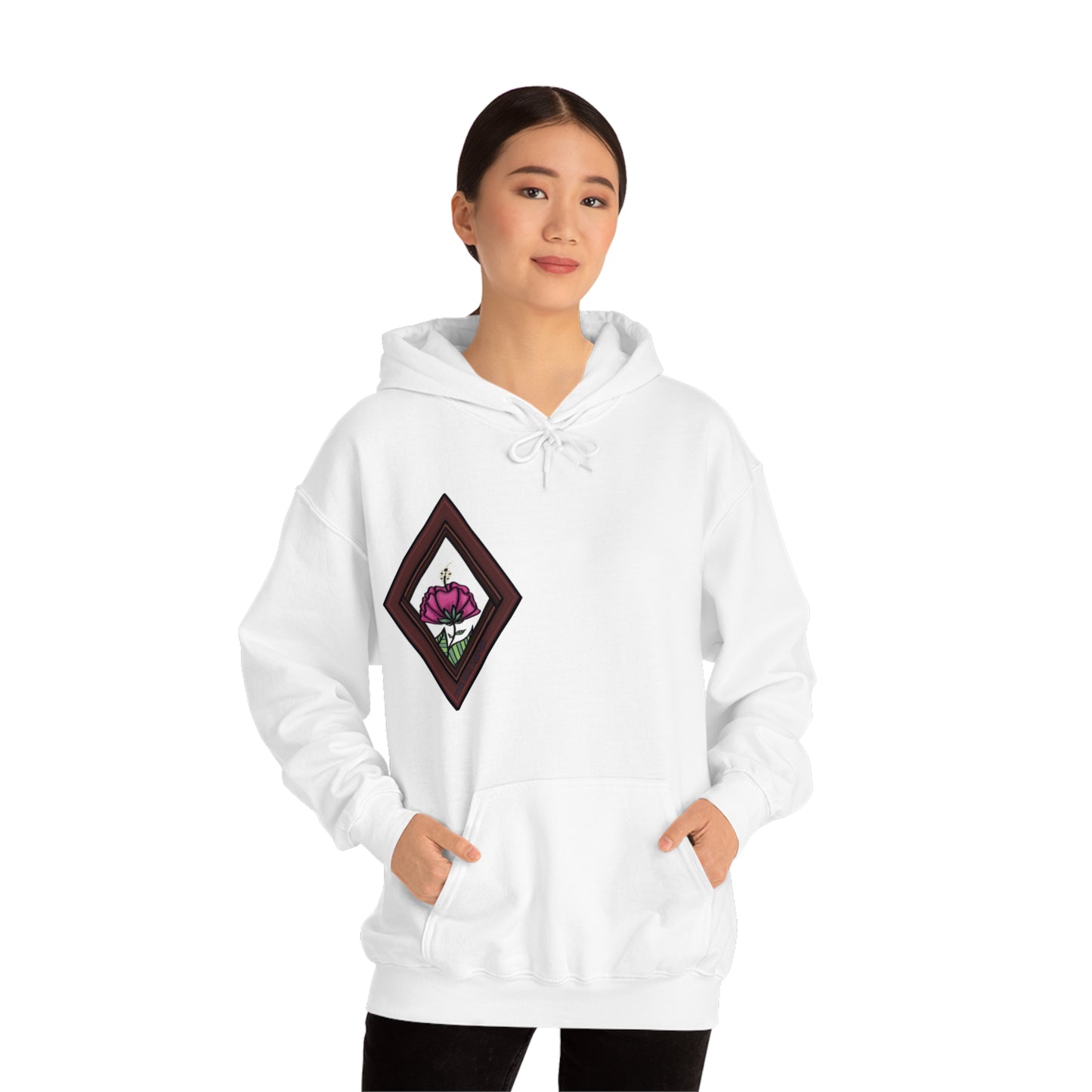 Mandala Style Unisex Heavy Blend Hooded Sweatshirt Unique Art