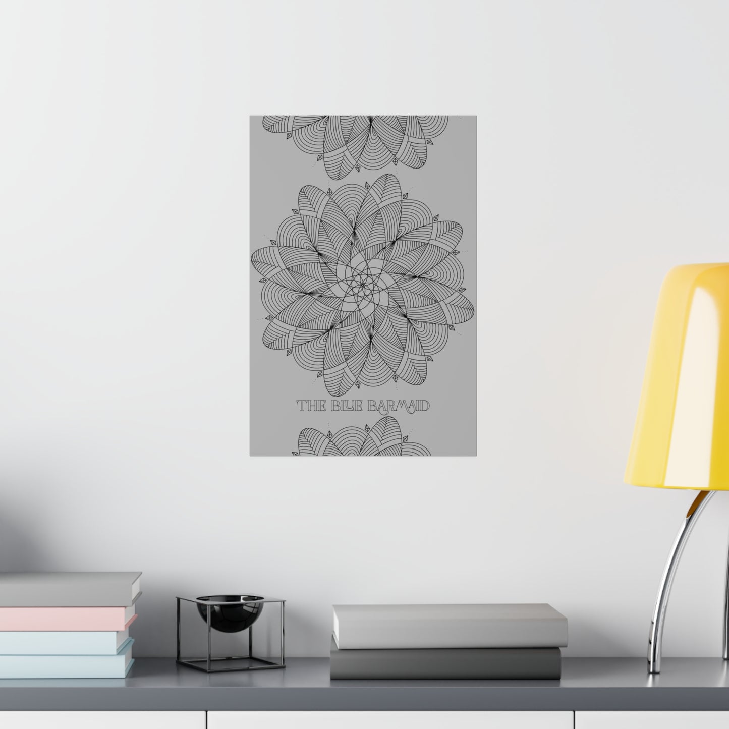 Minimalist Mindful Mandala Premium Matte Vertical Poster