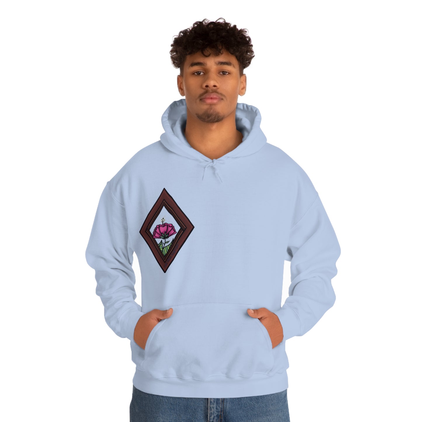 Mandala Style Unisex Heavy Blend Hooded Sweatshirt Unique Art