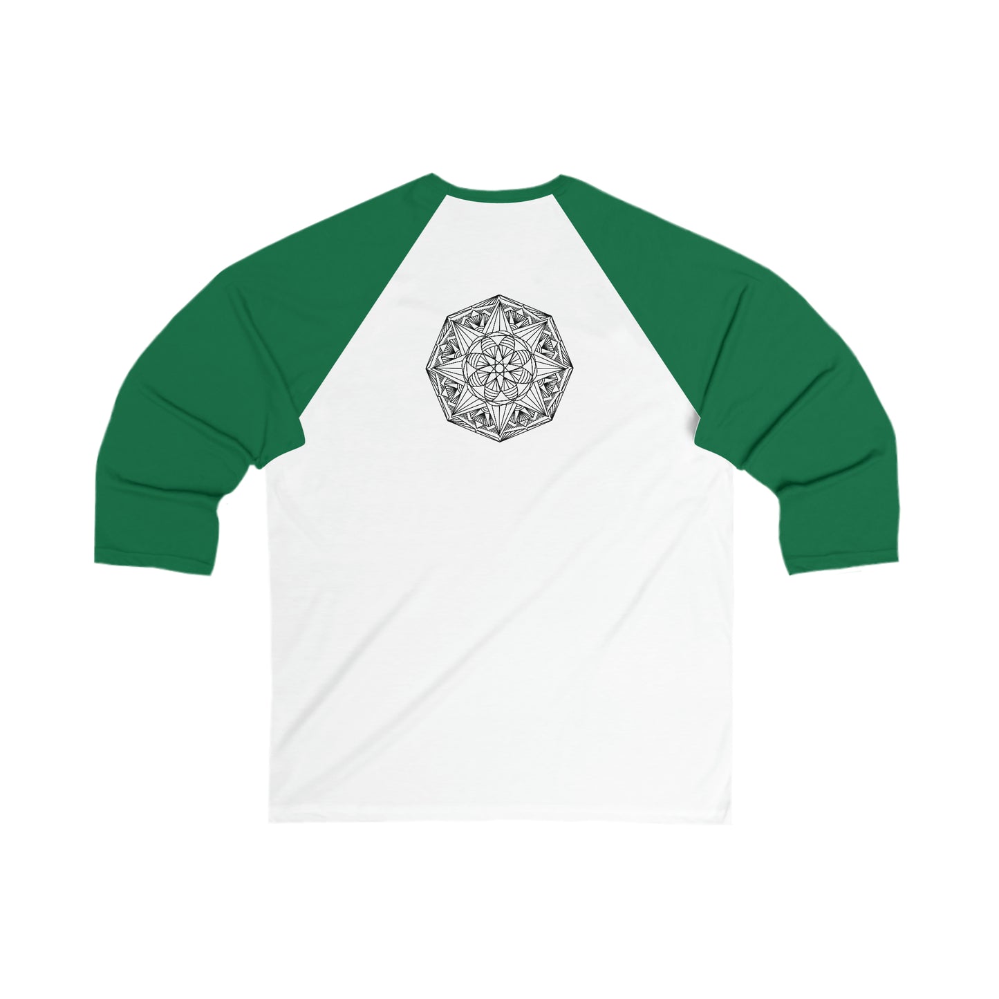 Summer Mandala Modern Unisex 34 Sleeve Baseball Tee