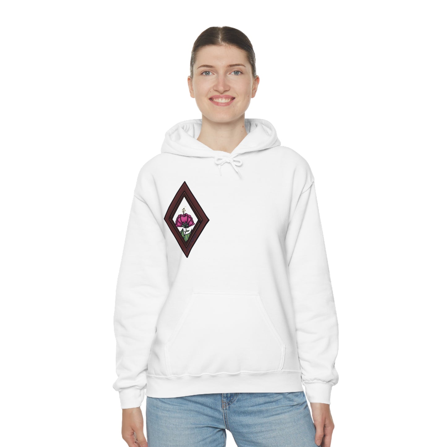 Mandala Style Unisex Heavy Blend Hooded Sweatshirt Unique Art