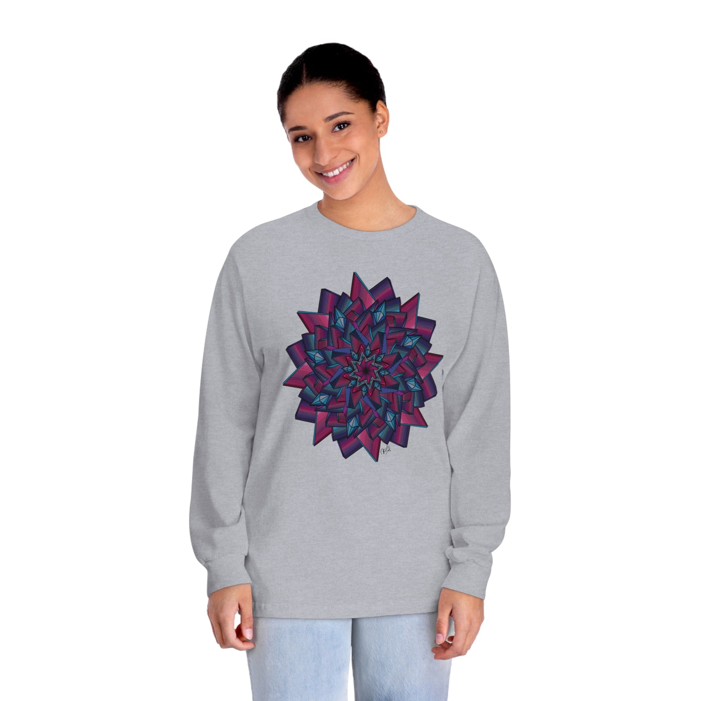 Minimalist Mandala Art Unisex Classic Long Sleeve T-Shirt