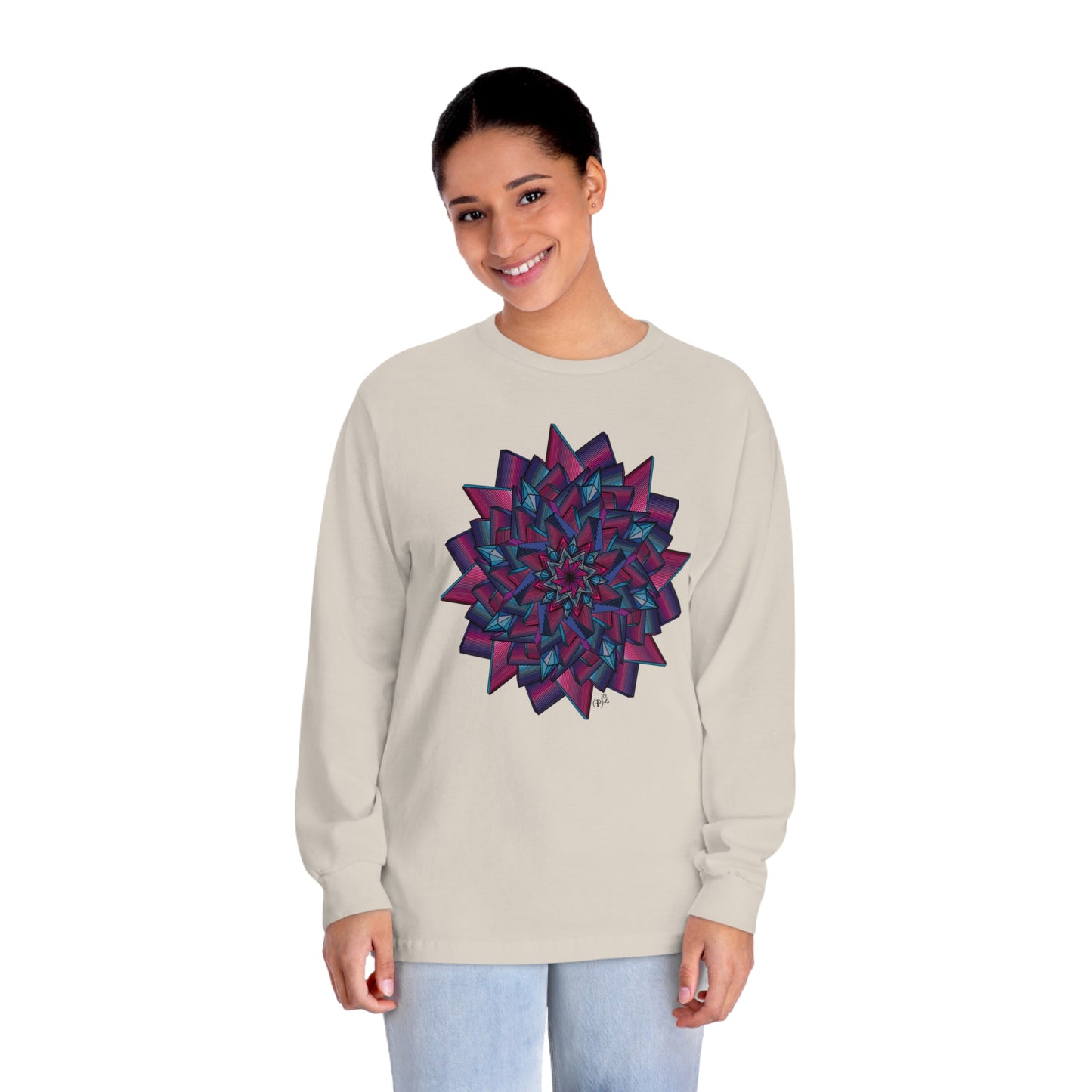 Minimalist Mandala Art Unisex Classic Long Sleeve T-Shirt