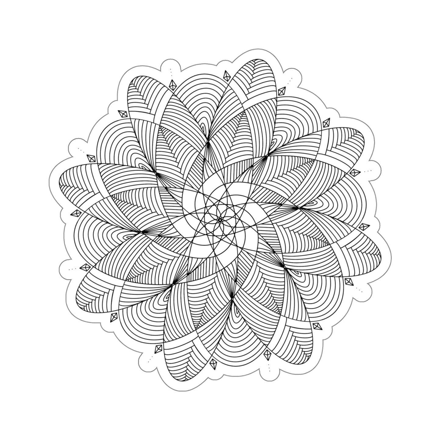 Elegant Original Mandala Kiss-Cut Stickers