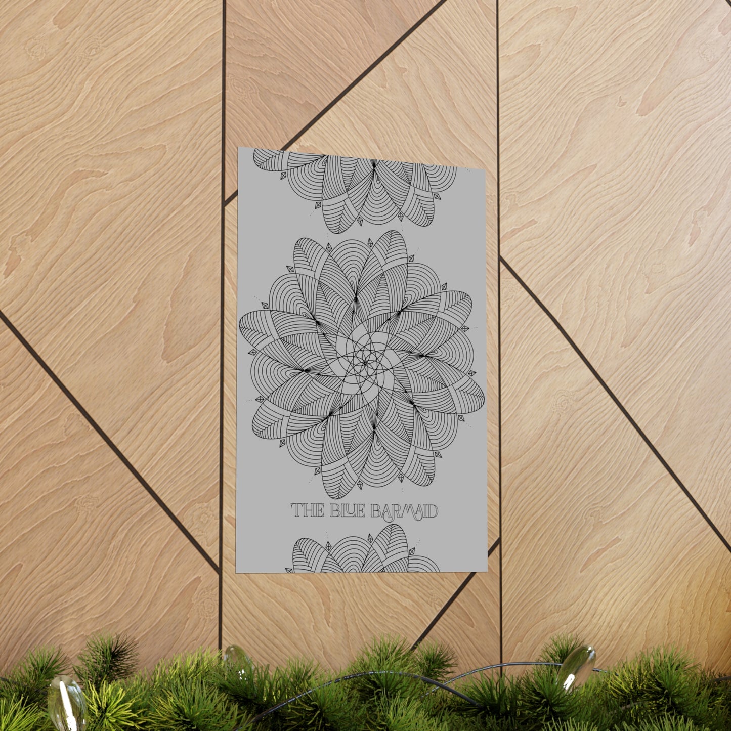 Minimalist Mindful Mandala Premium Matte Vertical Poster