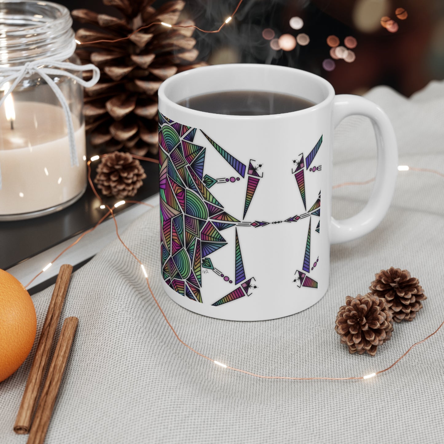 Mandala Original Art Ceramic Mug 11oz