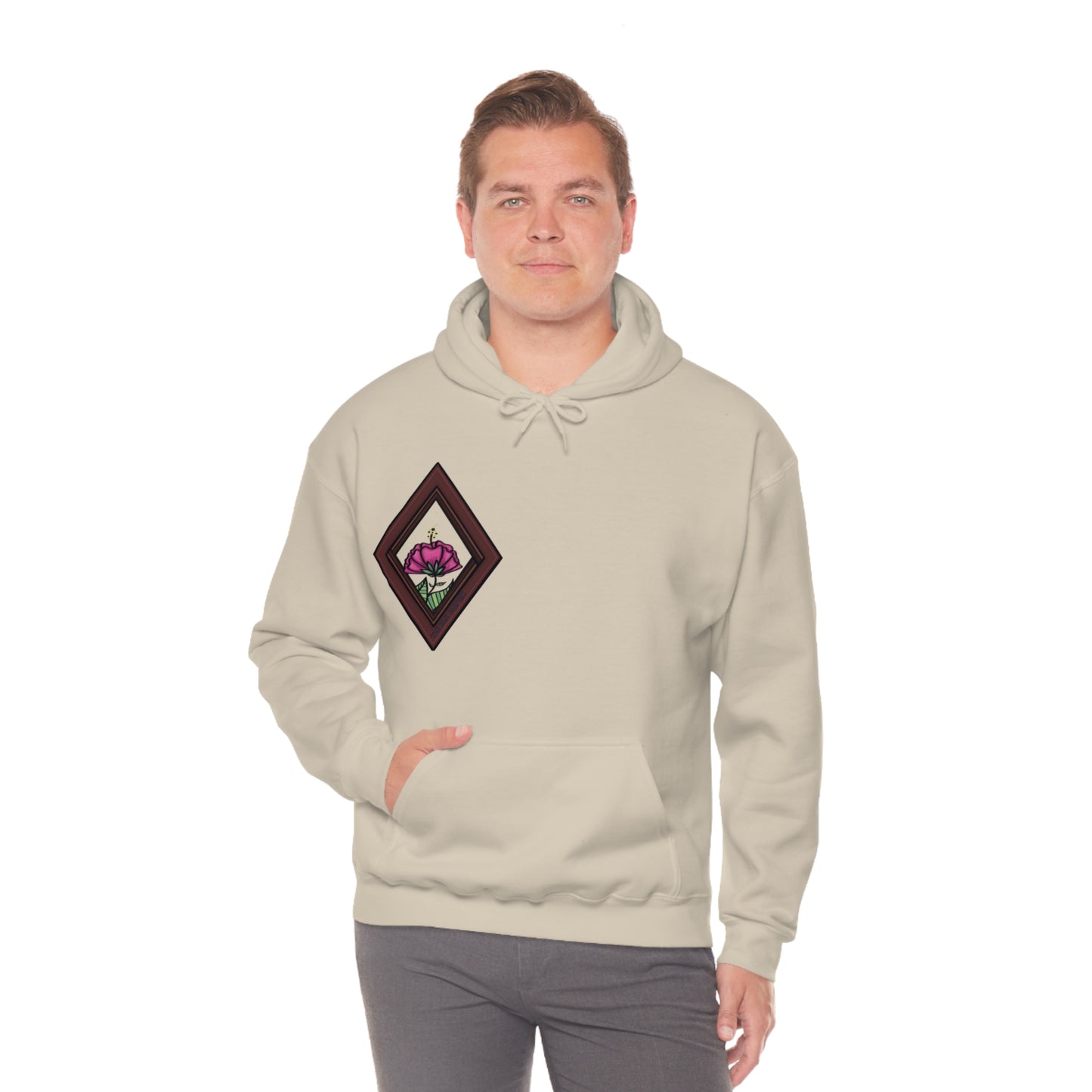 Mandala Style Unisex Heavy Blend Hooded Sweatshirt Unique Art