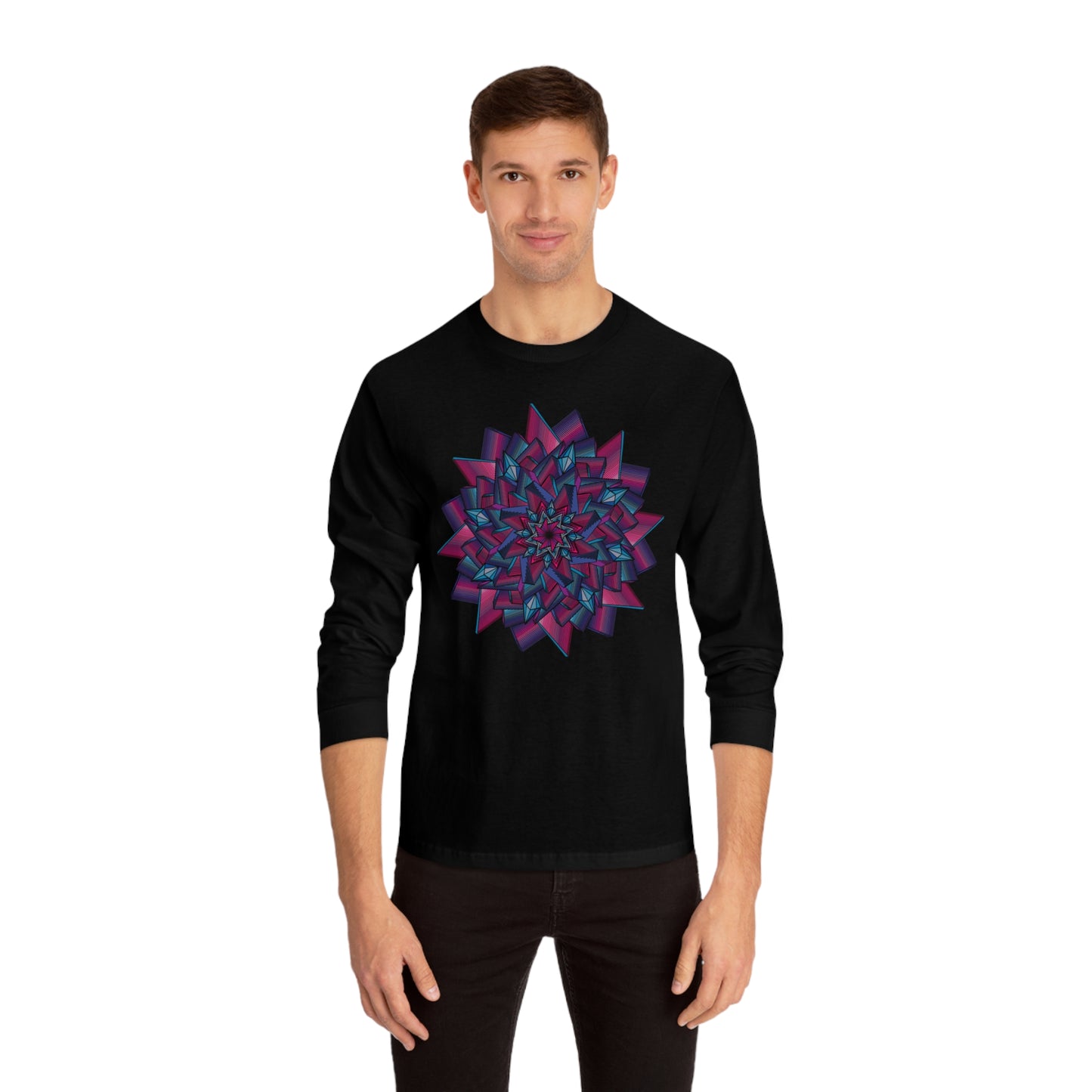 Minimalist Mandala Art Unisex Classic Long Sleeve T-Shirt