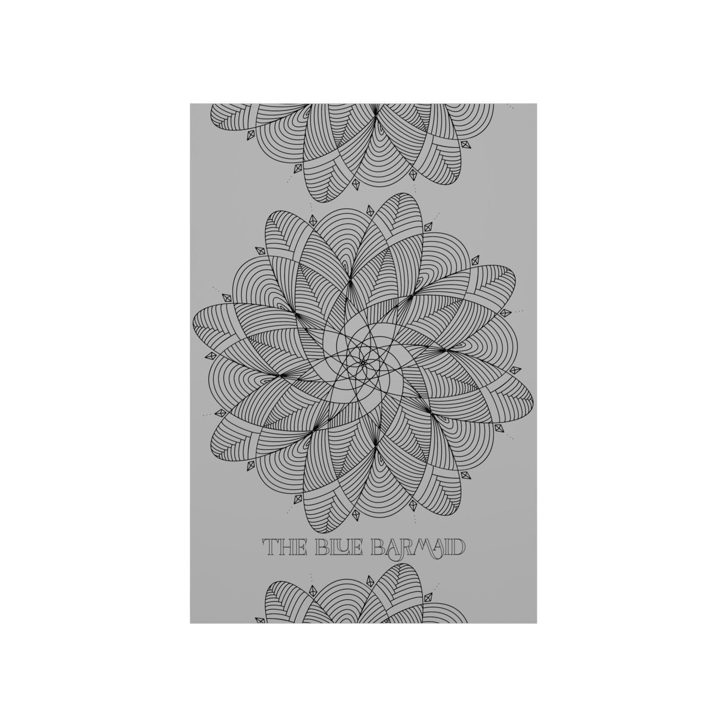 Minimalist Mindful Mandala Premium Matte Vertical Poster