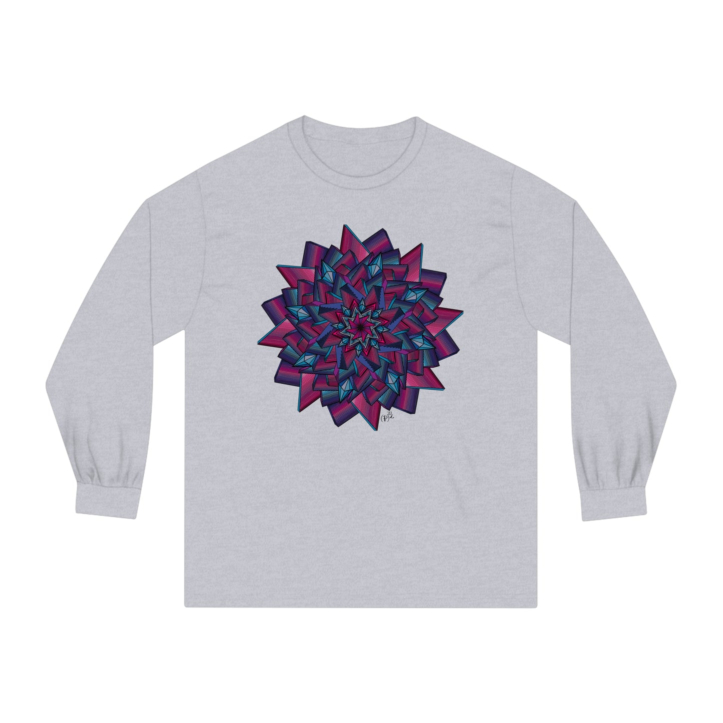 Minimalist Mandala Art Unisex Classic Long Sleeve T-Shirt