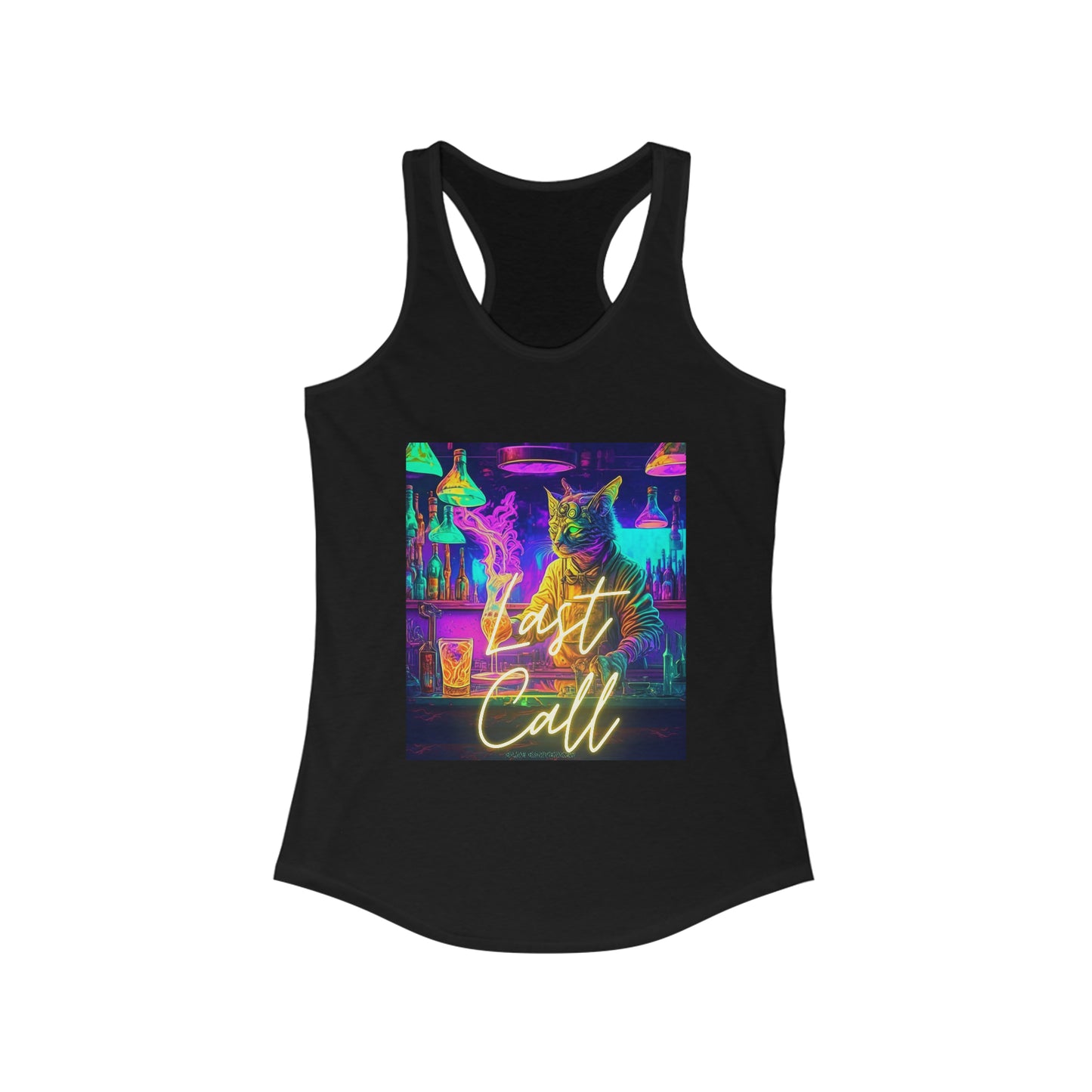 Last Call Bartender Women's Ideal Racerback Tank