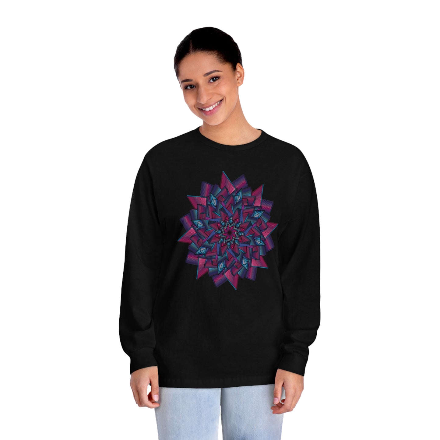 Minimalist Mandala Art Unisex Classic Long Sleeve T-Shirt