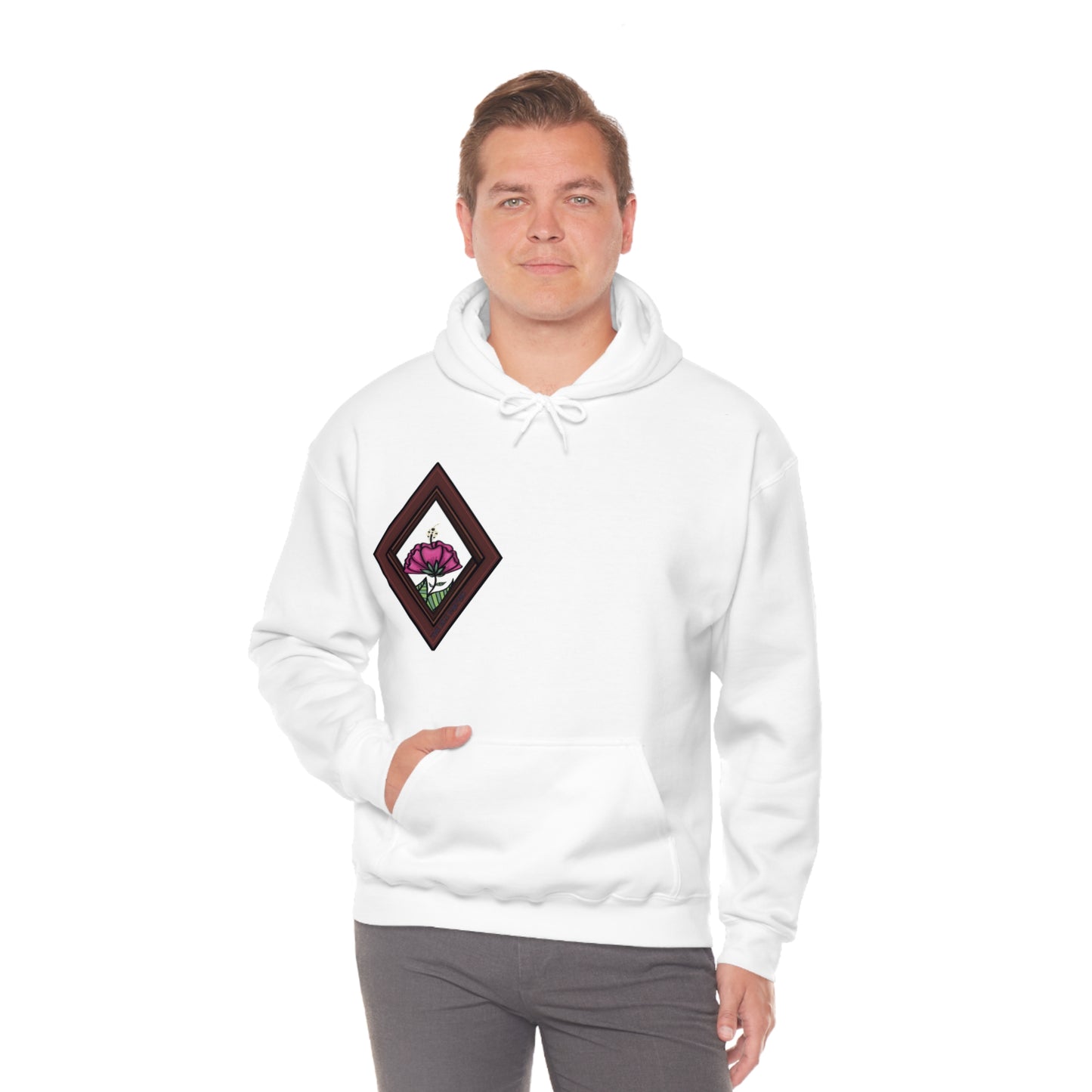 Mandala Style Unisex Heavy Blend Hooded Sweatshirt Unique Art