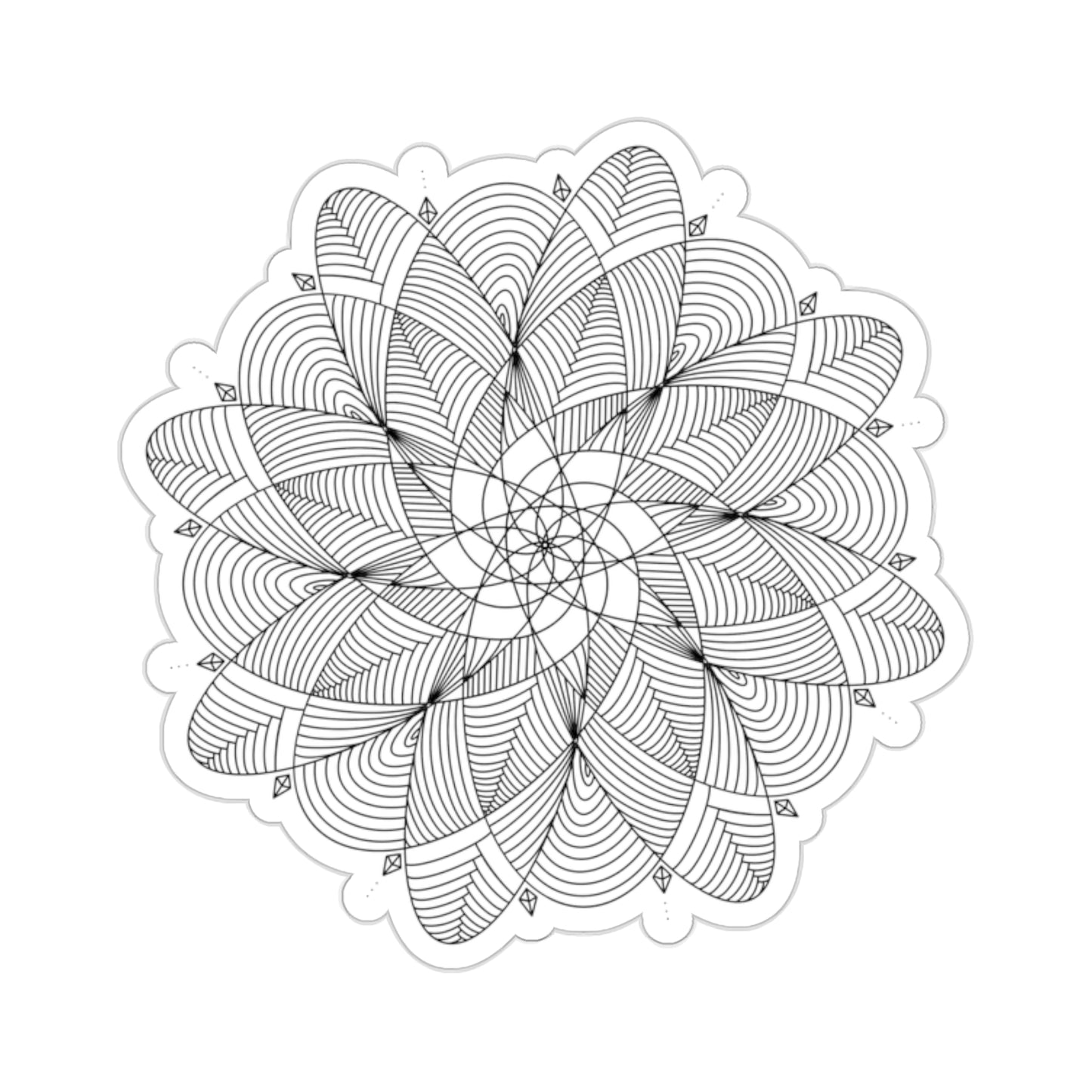 Elegant Original Mandala Kiss-Cut Stickers