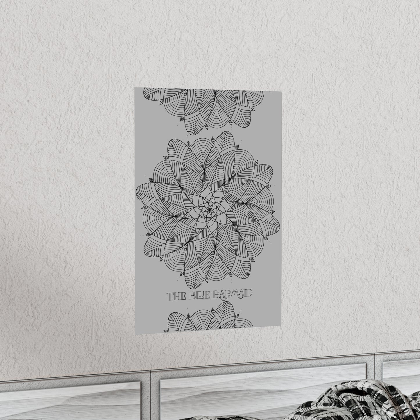 Minimalist Mindful Mandala Premium Matte Vertical Poster