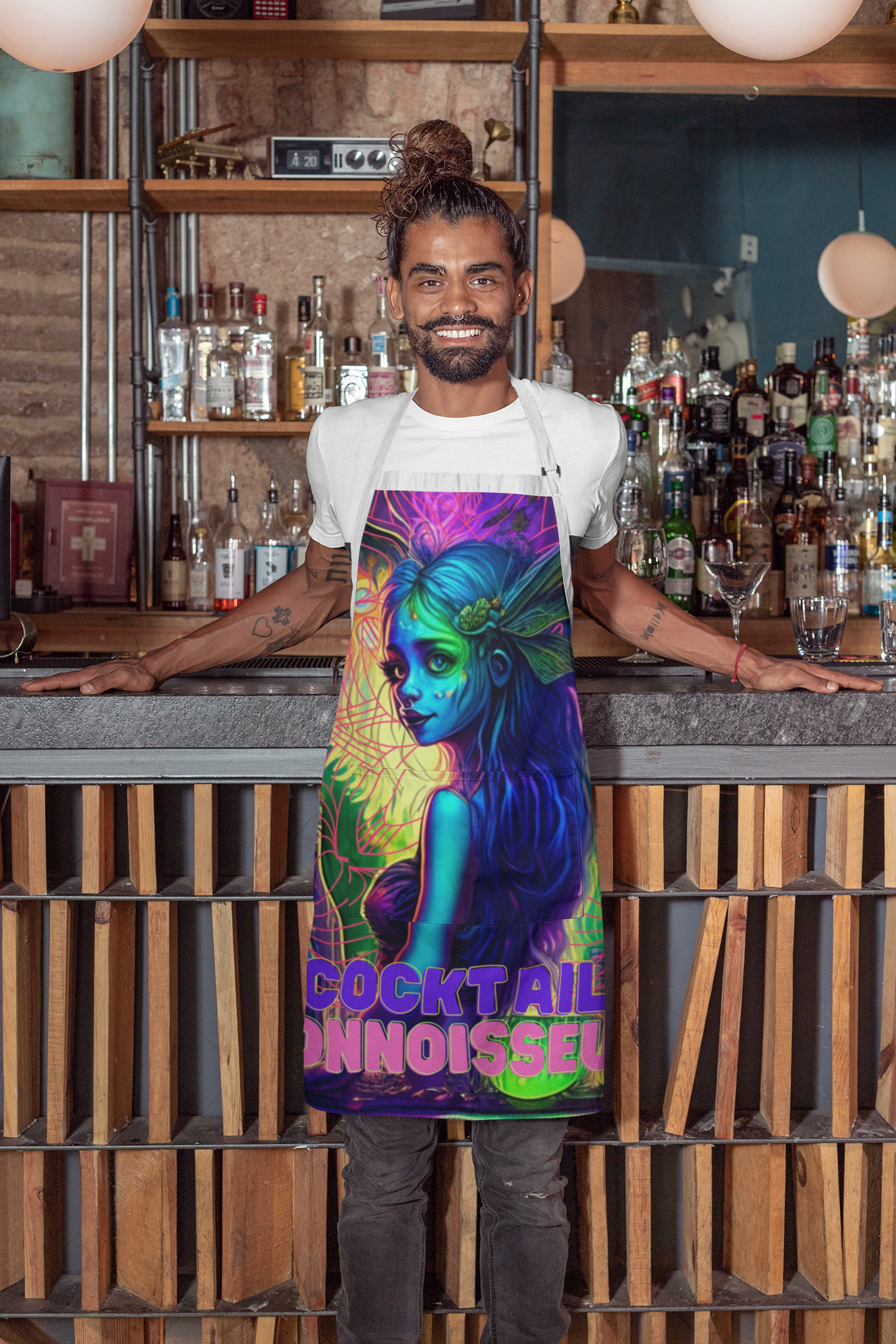 A Cocktail Connoisseur Barmaids & Bartender Summer Art Unisex Adult Apron