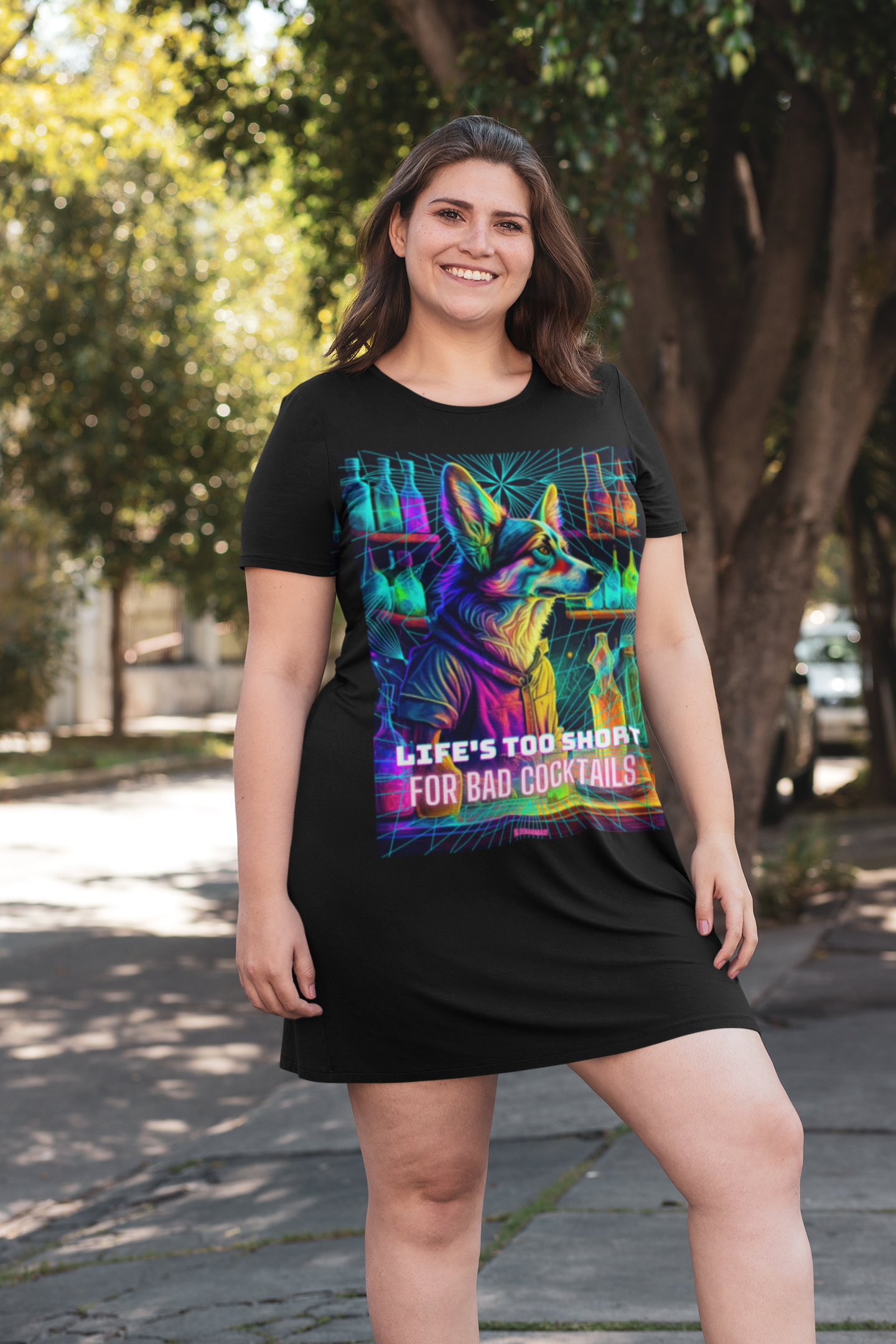 Life's To Short For Bad Cocktails! Cocktail Connoisseur Summer T-Shirt Dress